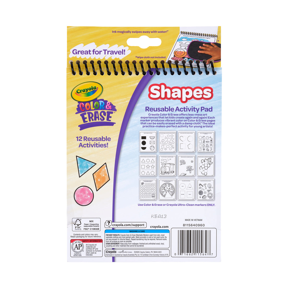 REUSABLE ACTIVITY PAD  SHAPES