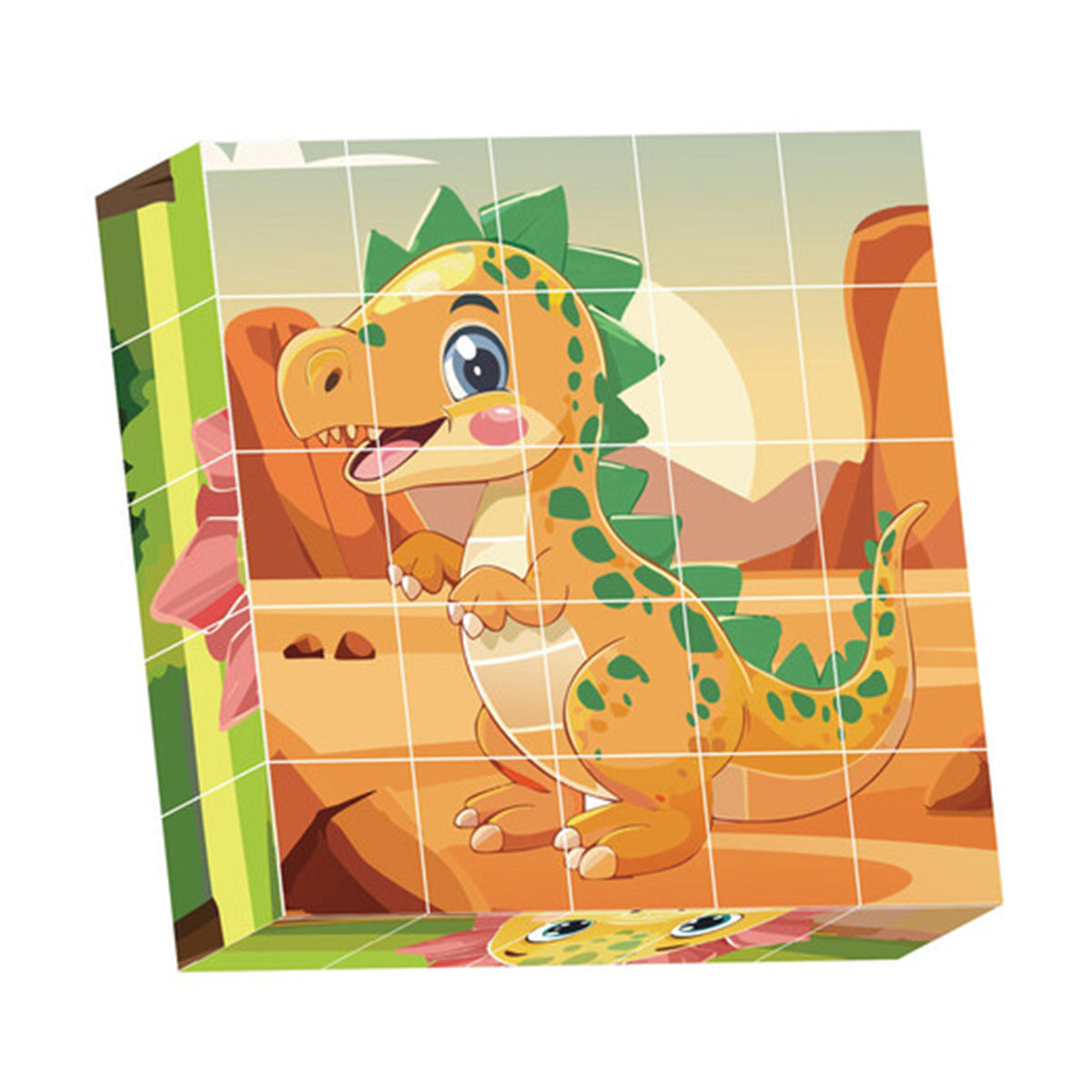 25PC MAGNETIC DINO PUZZLE BLOCKS