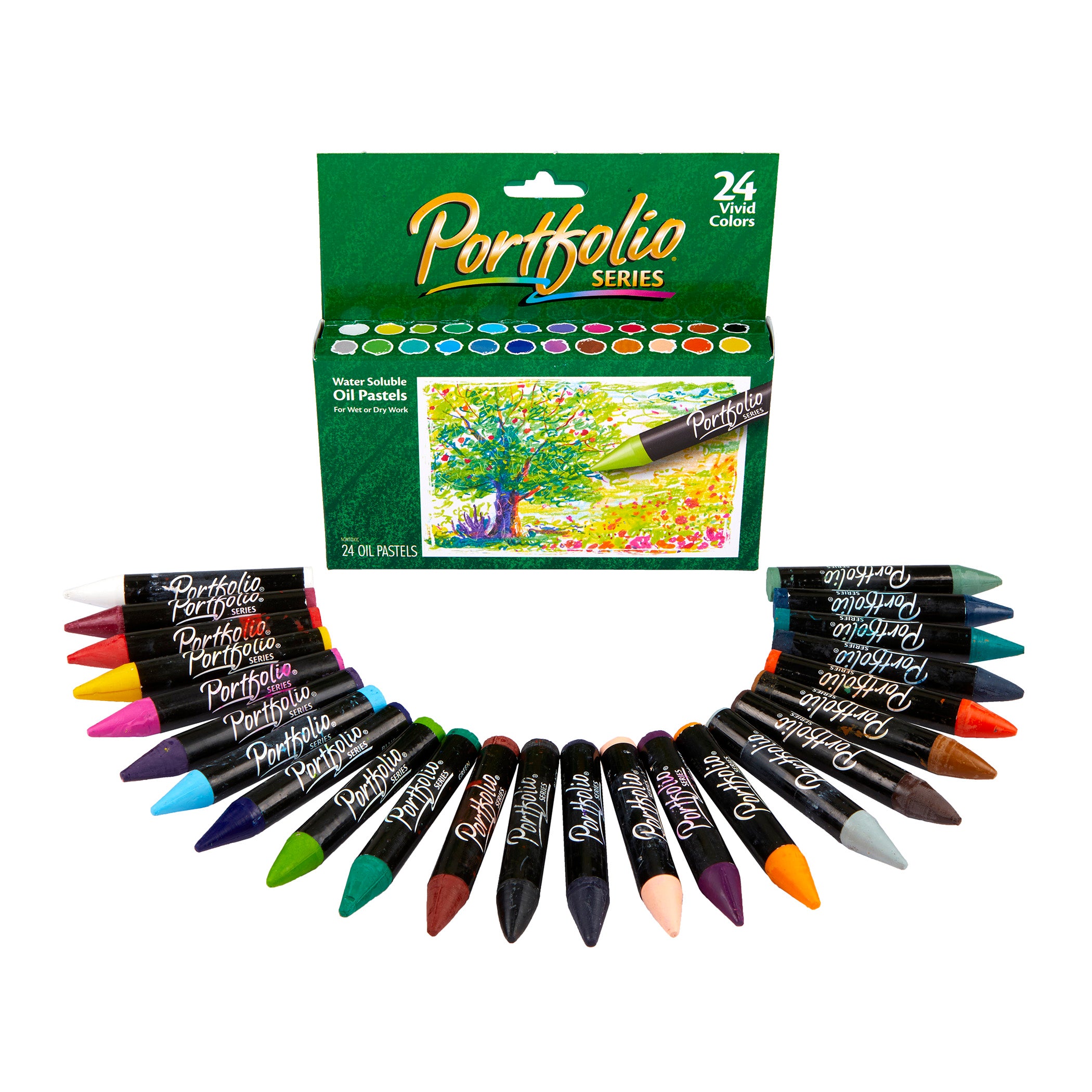 Portfolio Series Oil Pastels, 24 Count