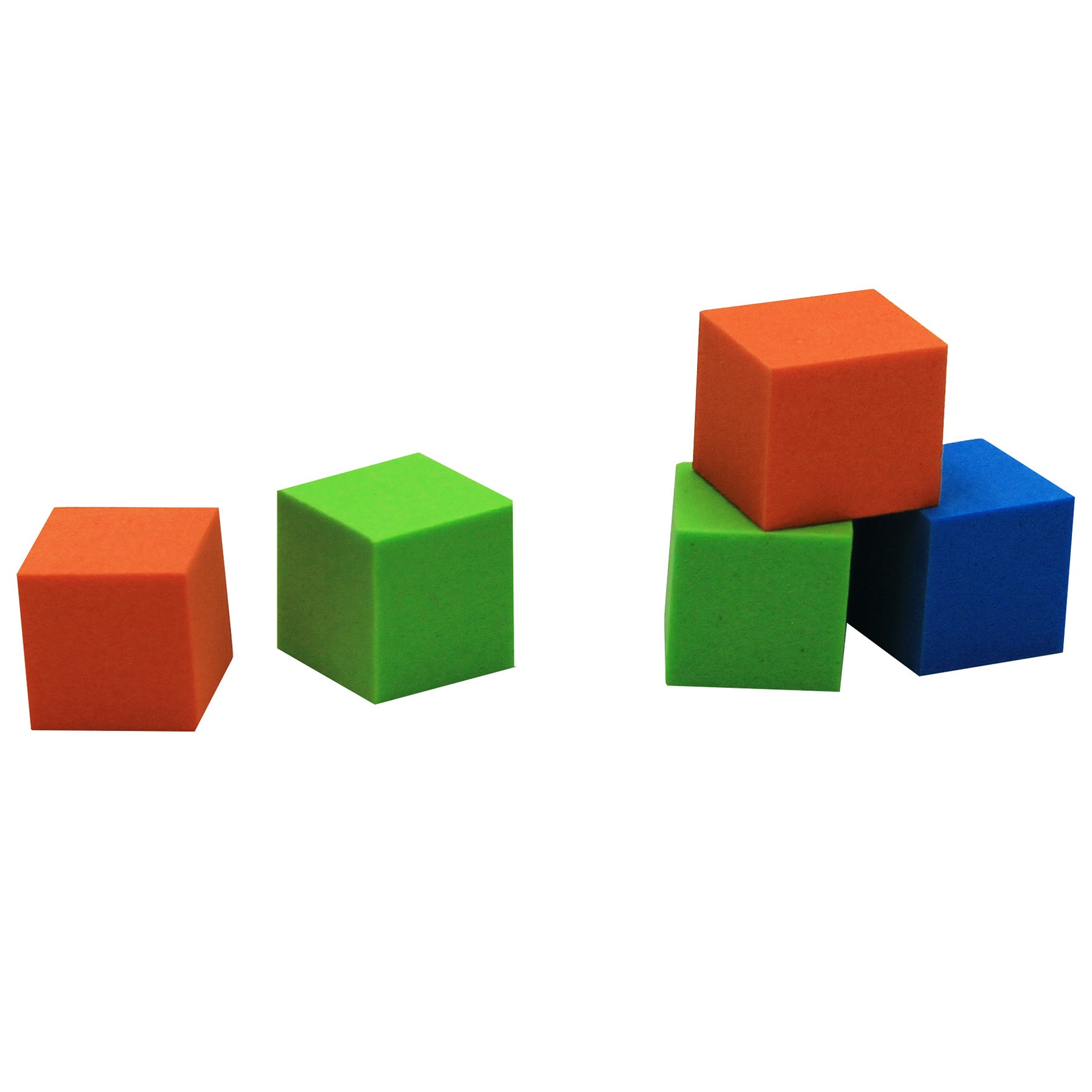 Foam Blank Dice, Assorted Color, 16mm, Bag of 200