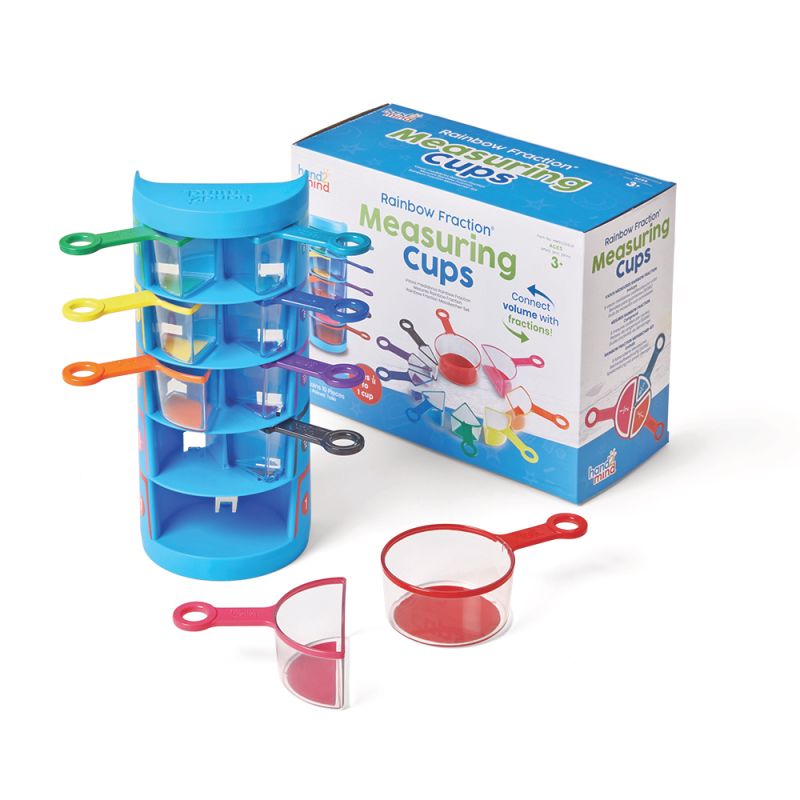 Rainbow Fraction Measuring Cups, 9 Cups