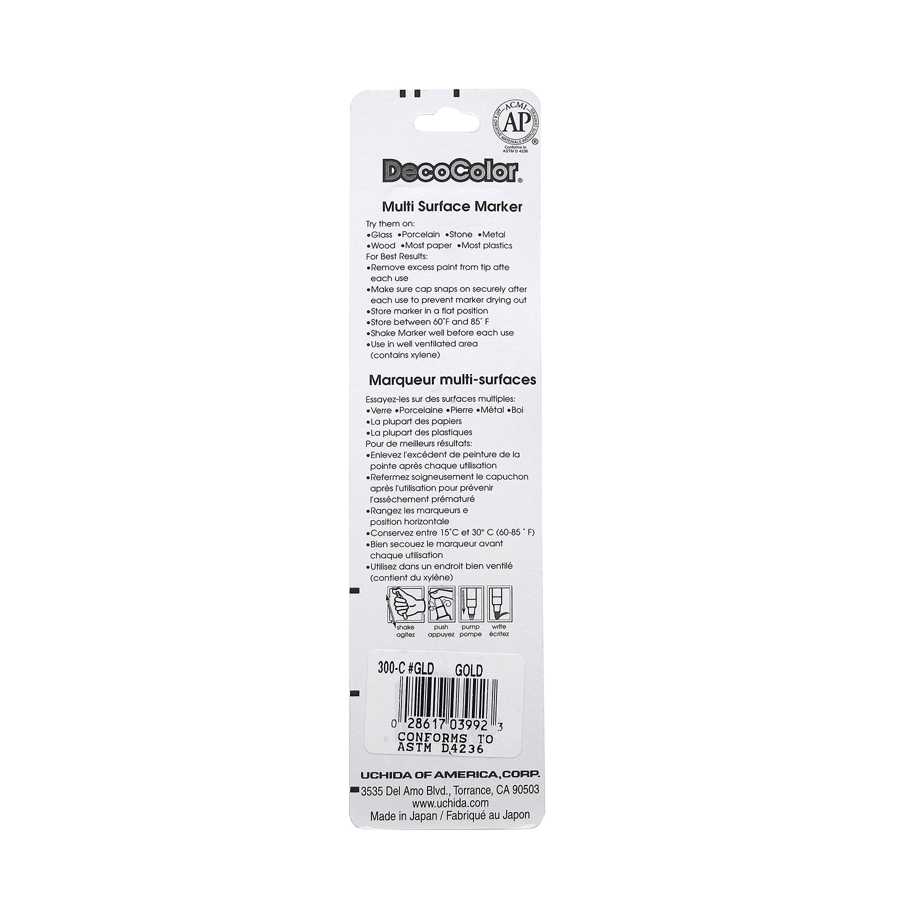 DecoColor® Paint Marker, Broad, 300-S, Gold