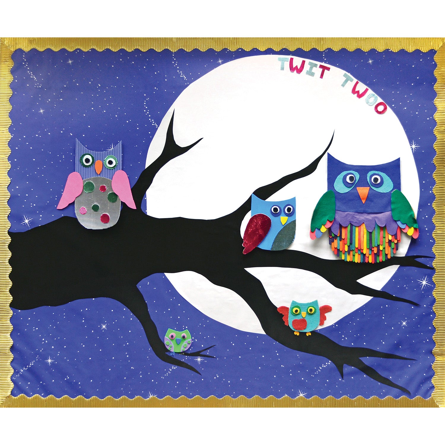 Bulletin Board Art Paper, Night Sky, 48" x 12', 4 Rolls