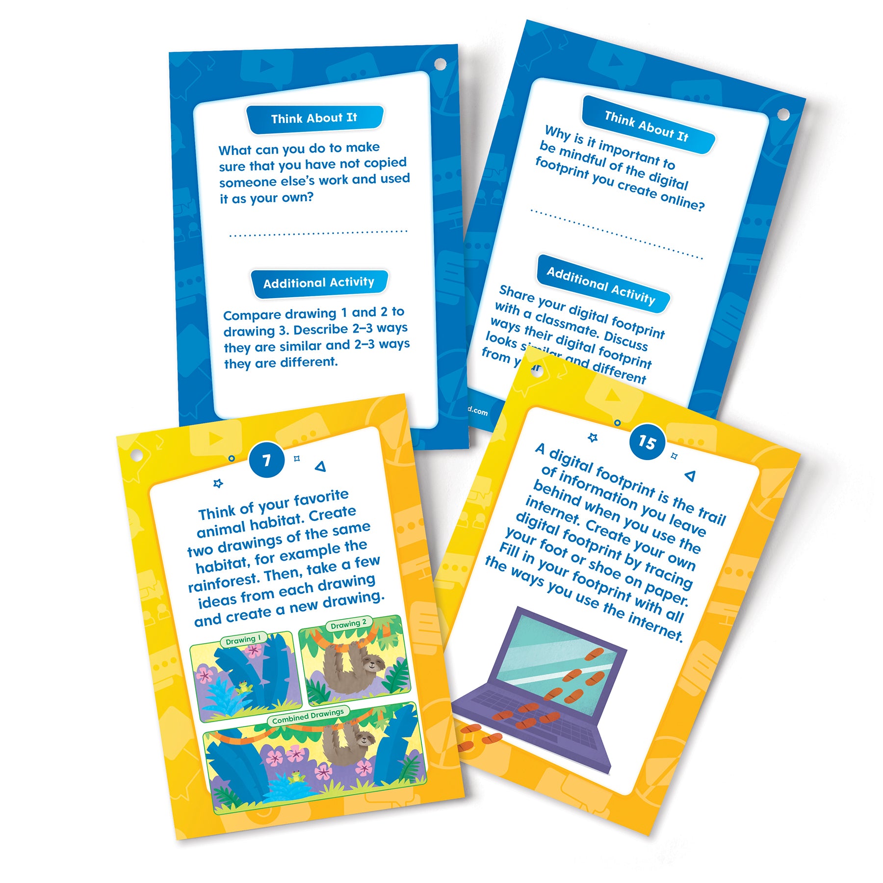 Hands-On Digital Citizenship Beginner Task Cards