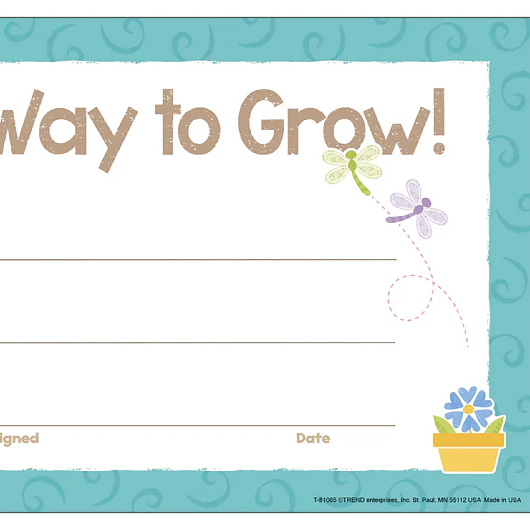 Way to Grow Good to Grow Recognition Award, Pack of 30