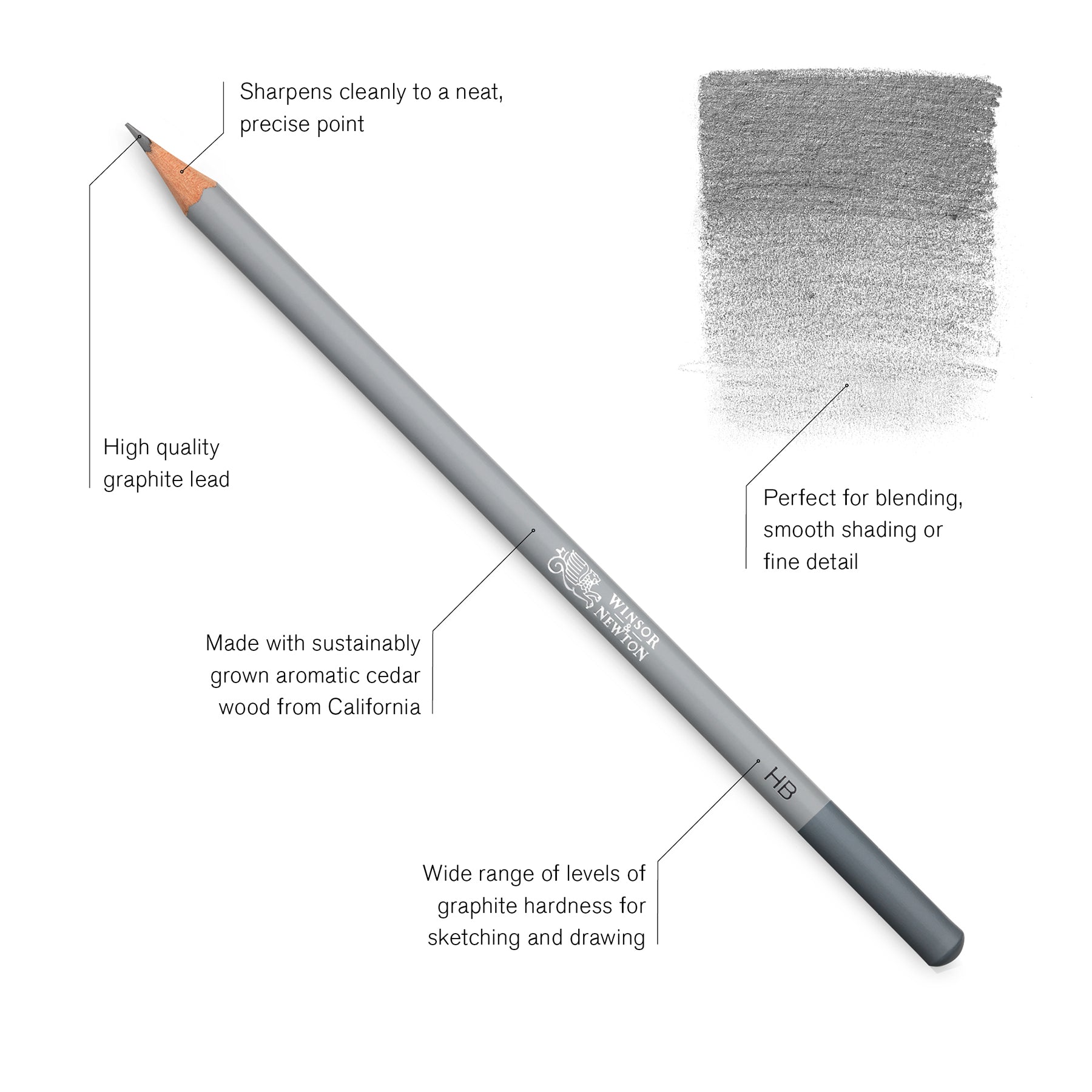 WN Studio Collection Graphite Pencil Tin - 6pc