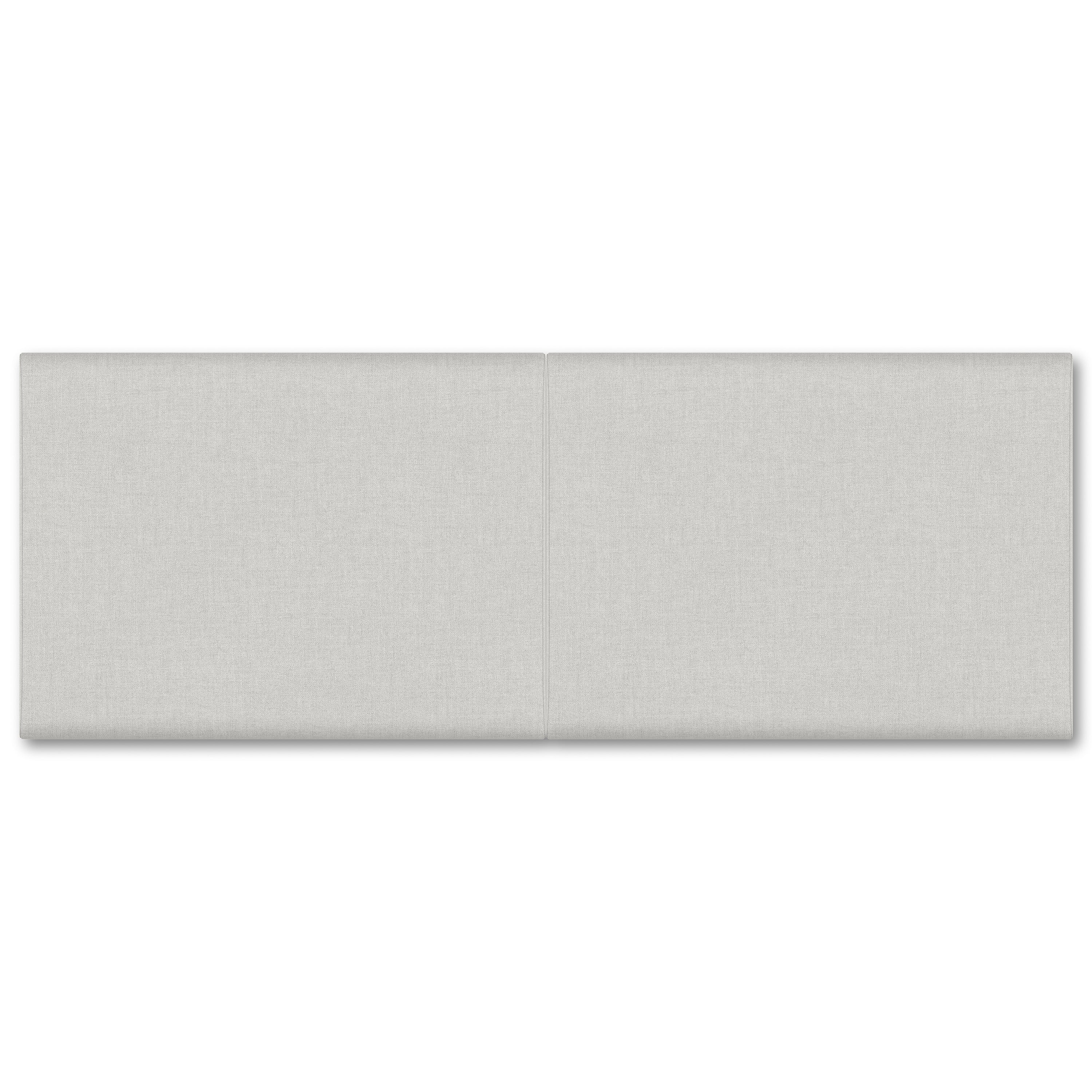 Jaxx Panelist Modern Padded Headboard- Set of 2 Wall Mounted Panels (Each 22.5" x 30")- Queen Double Tall, Microvelvet Vino Red