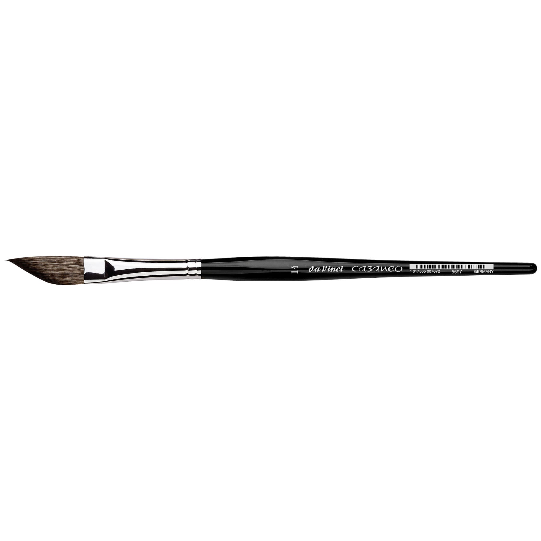 CASANEO Sword Shape, Extra Soft Synthetic, Watercolor & Acrylic, Slant, Series 5597, Size 14