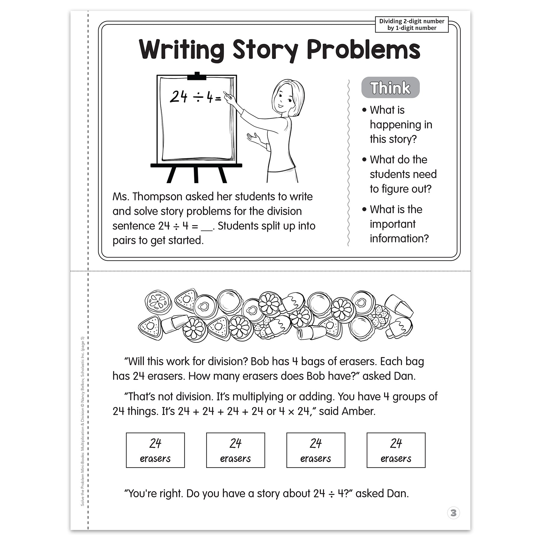 Solve-the-Problem Mini Books: Multiplication & Division