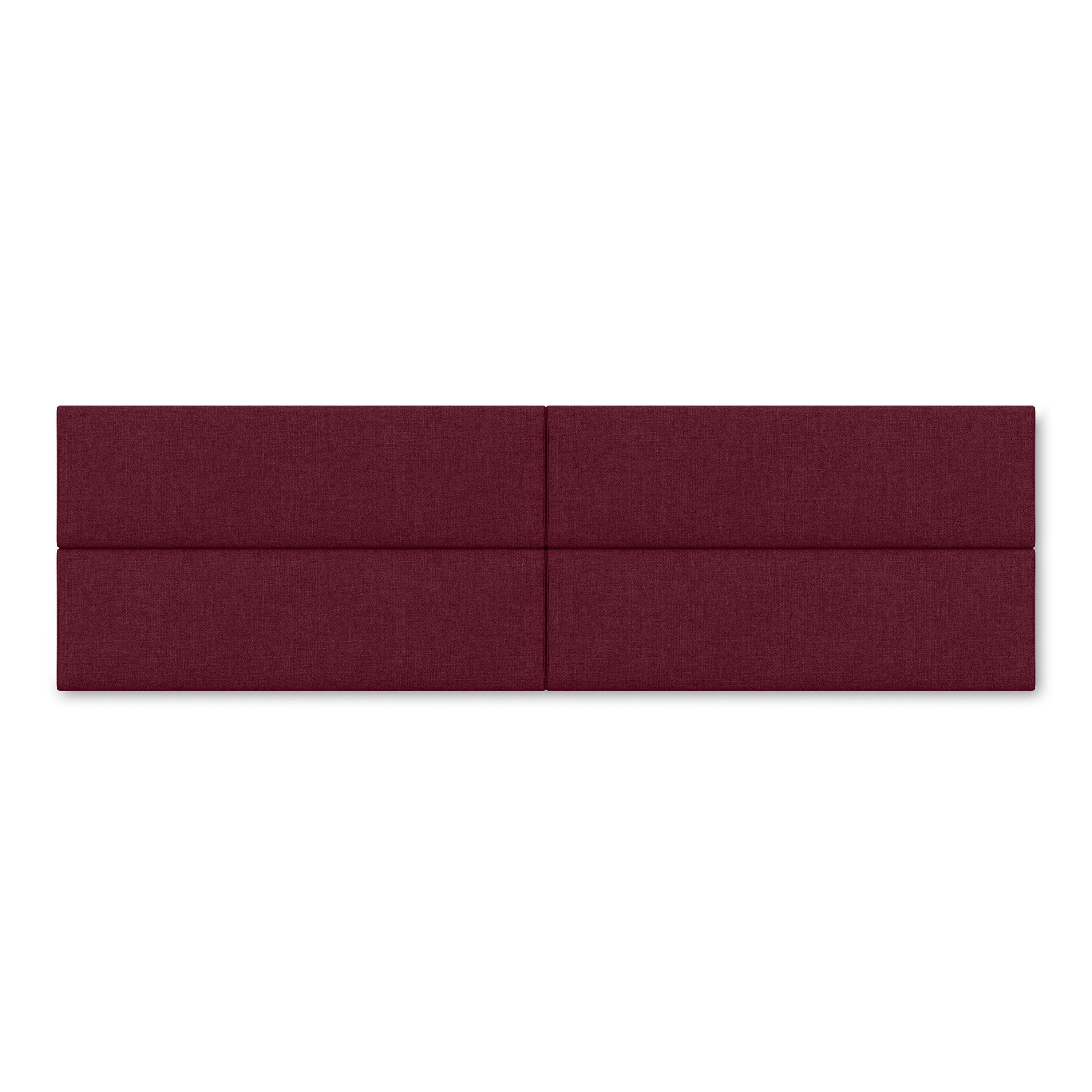 Jaxx Panelist Modern Padded Headboard – Set of 4 Wall Mounted Panels - King, Petrol Blue Microvelvet