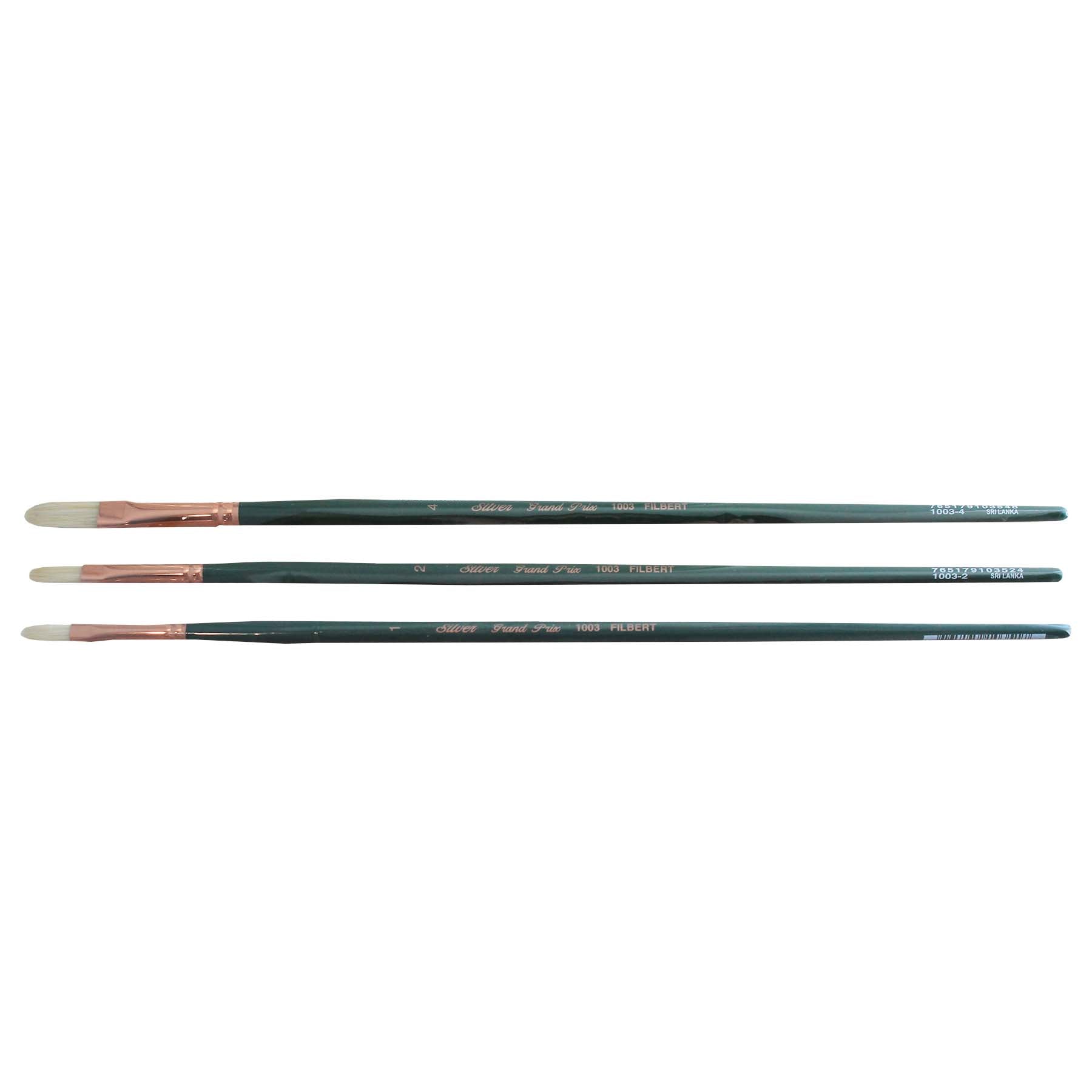 Grand Prix Small Filberts, 4 Brushes