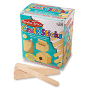 Creative Arts Jumbo Craft Sticks, 6" x 0.75", Natural, Box of 500