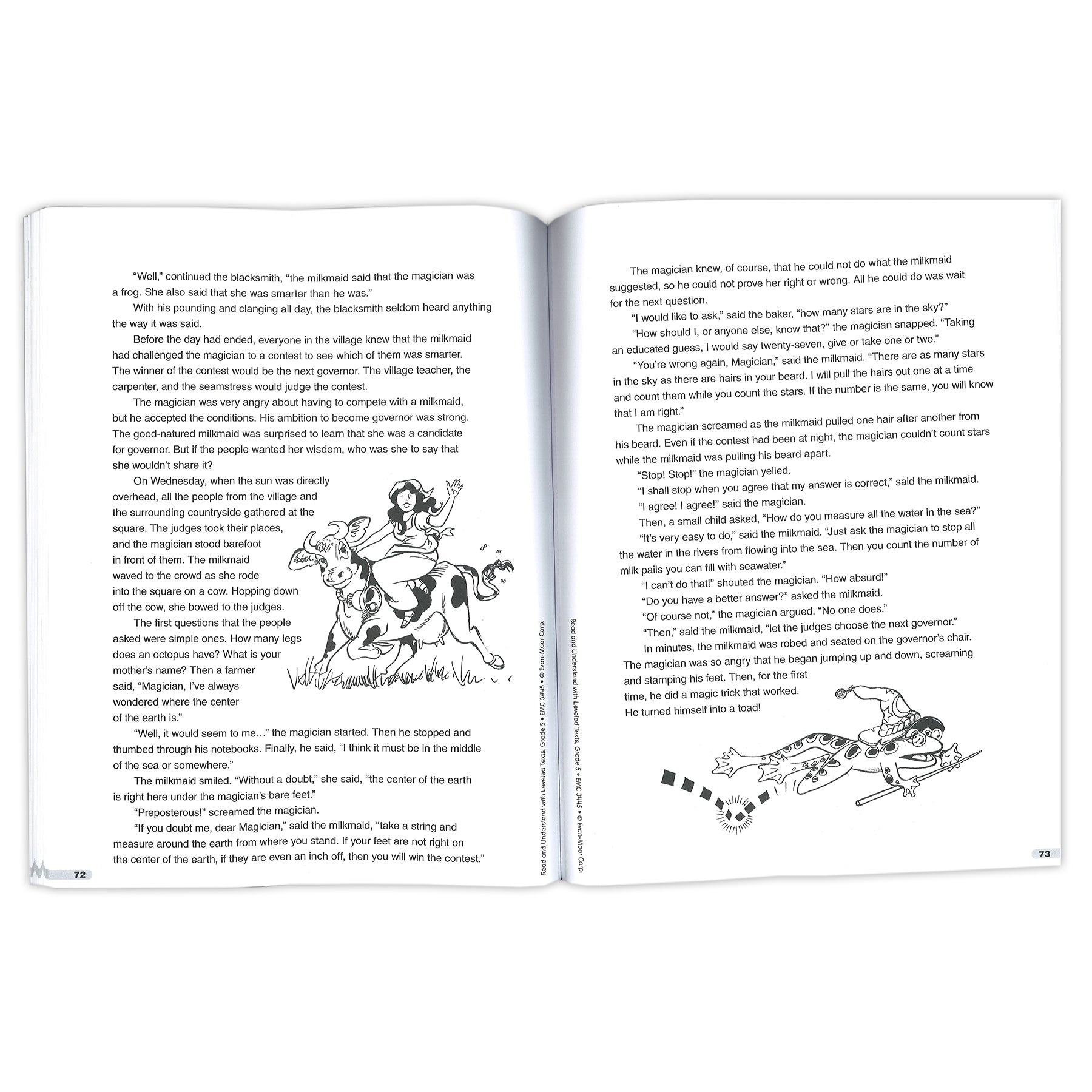 Read and Understand with Leveled Text Book, Grade 5