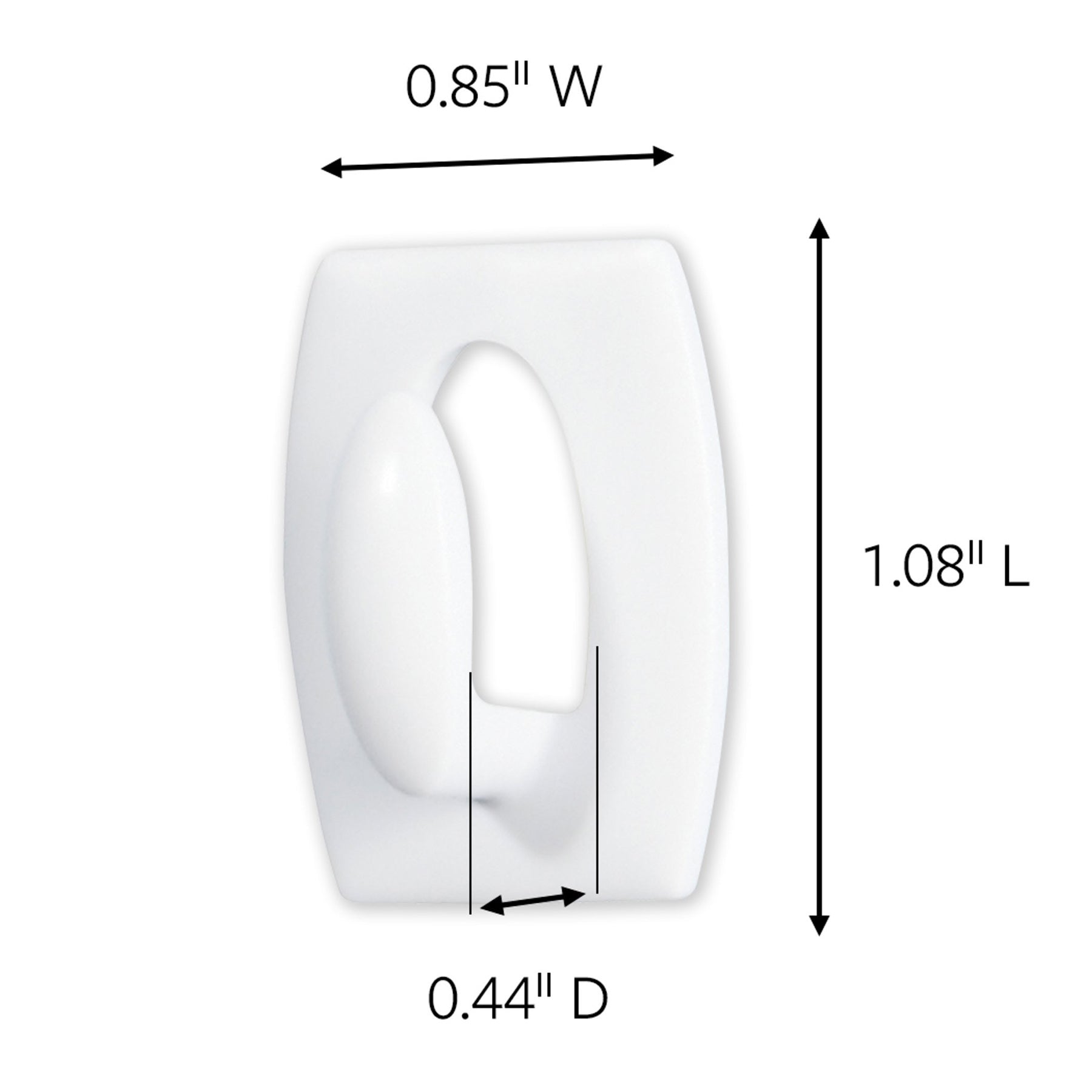 Command™ Mini Hooks, White, 6 Count