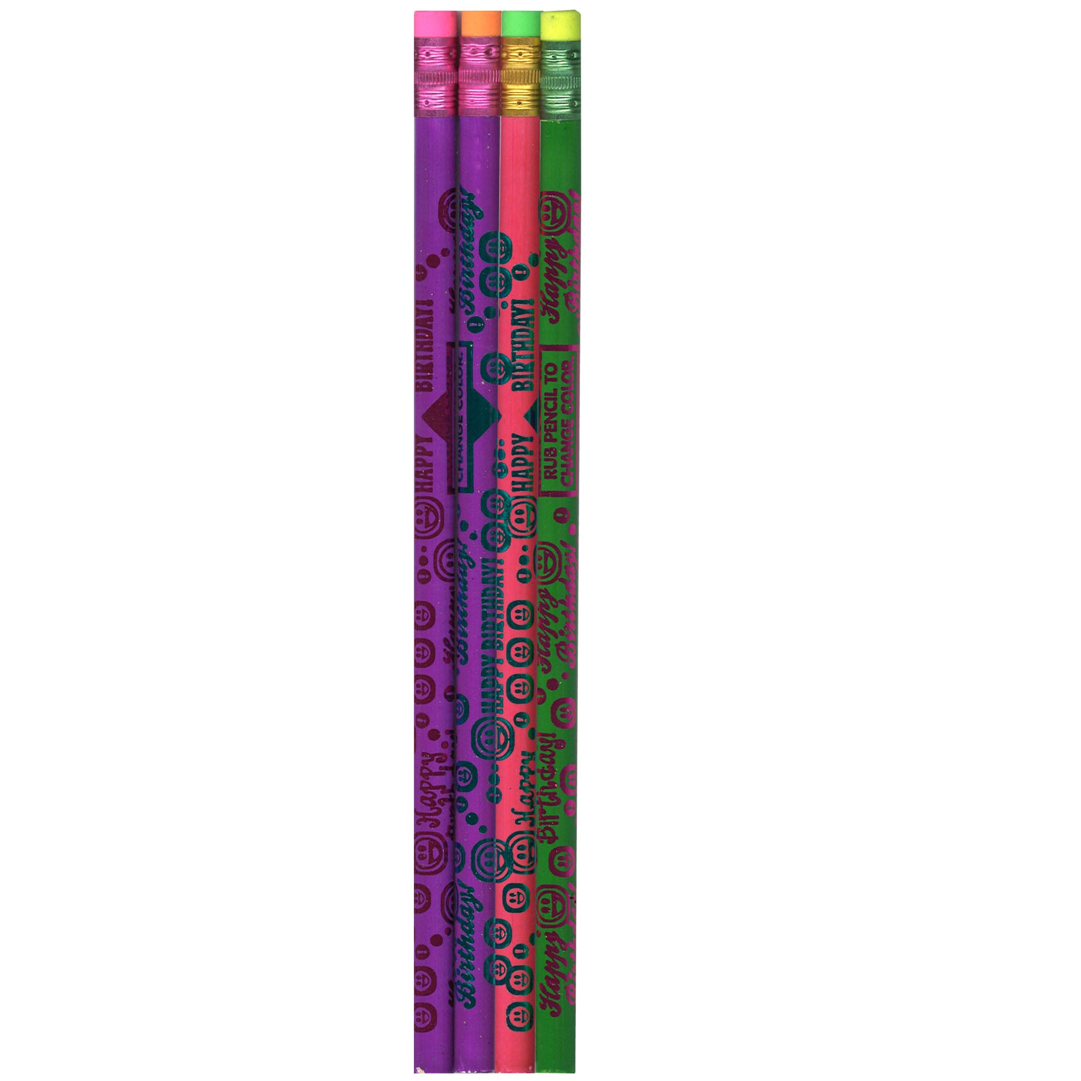 Thermo Happy Birthday Pencils, Assorted Color, Pack of 144