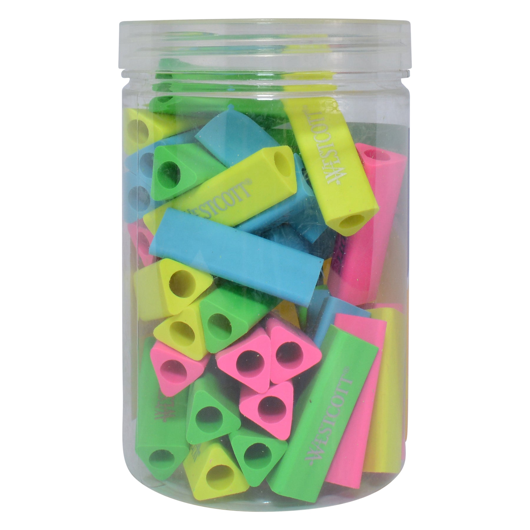 Erasers Fun Pack, Assorted Colors, 40 Count