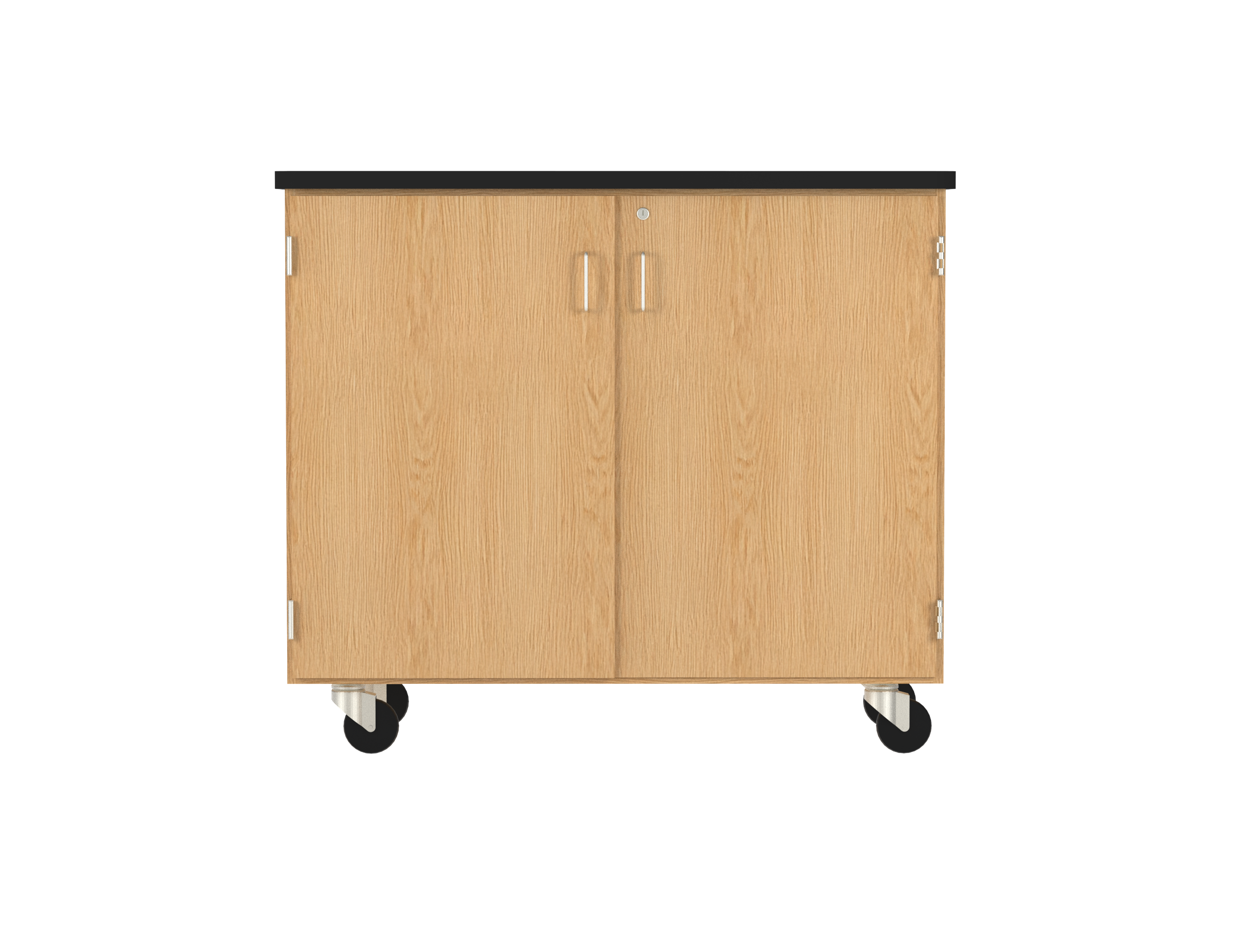 Access Touchdown Tote Cabinet - Red Oak, 48"W x 24"D x 41-1/2"H