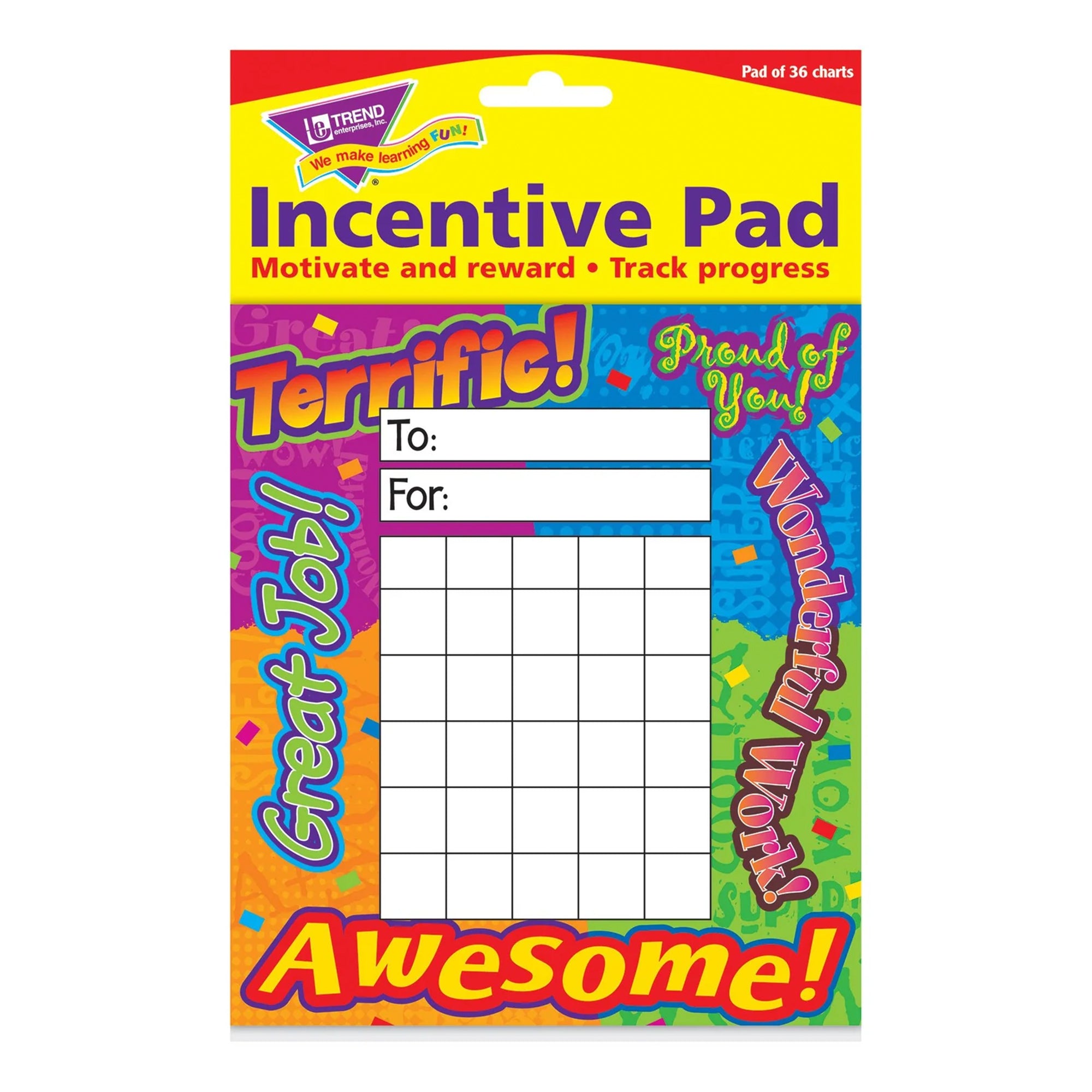 Reward Words Incentive Pad, 36 sheets