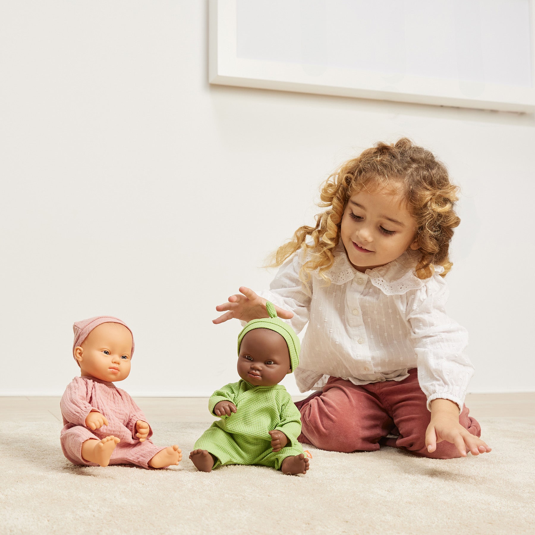 Baby Doll African Girl with Down Syndrome, 12-5/8"