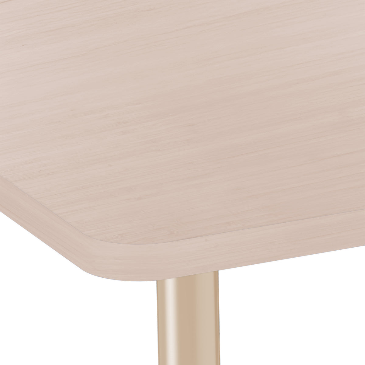 36" x 72" Half Moon Thermofused Activity Table with Adjustable Chunky Wood Legs - Asian Sand/Sand/Natural