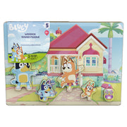 Spin Master Games, Bluey Sound Puzzle, 5-Piece Wood Puzzle for Toddlers & Kids, Featuring Bluey & Family with Sounds from the Show, Wooden Toddler Learning Toy, for Ages 3 & Up