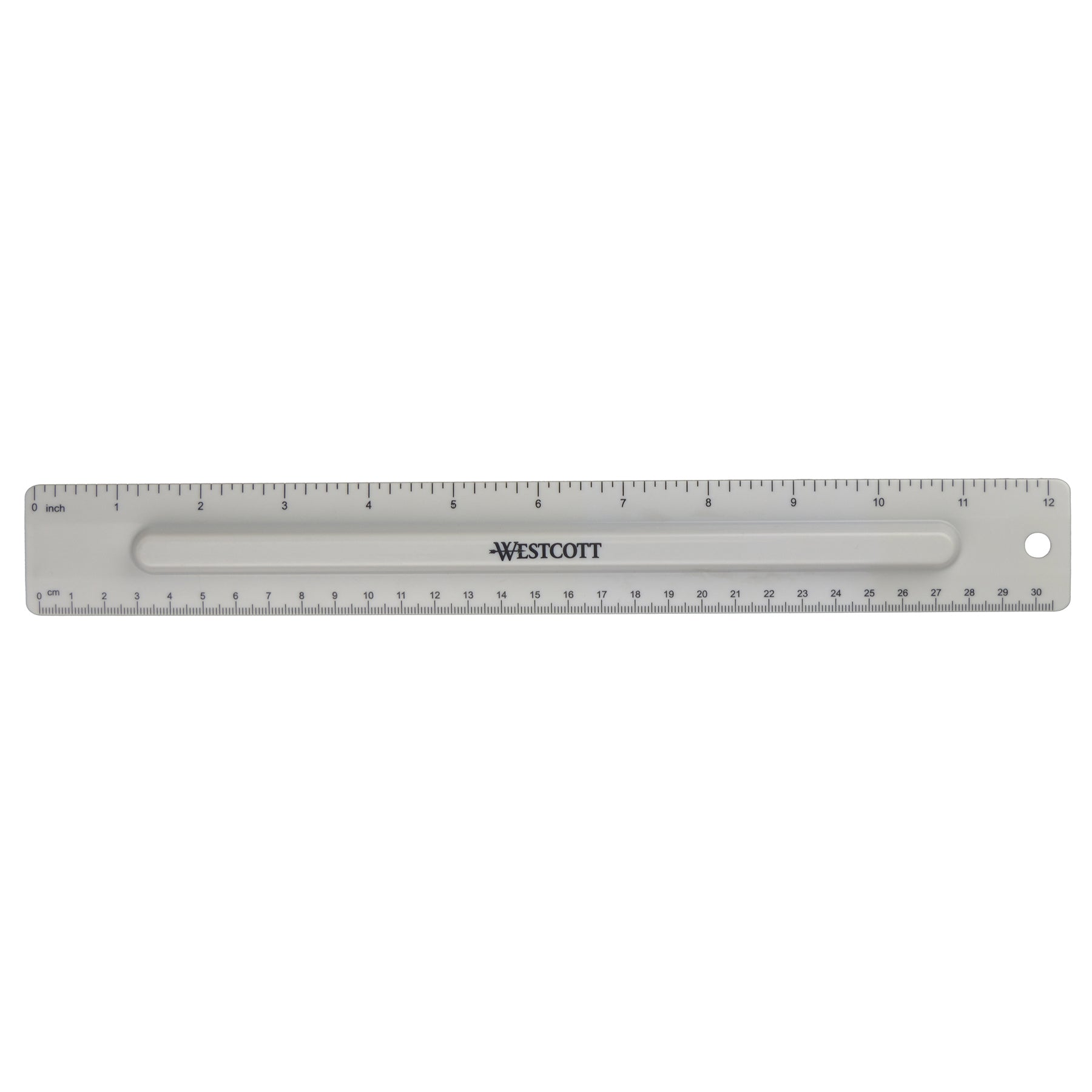 2-Piece 12" Ruler with Pencil Storage