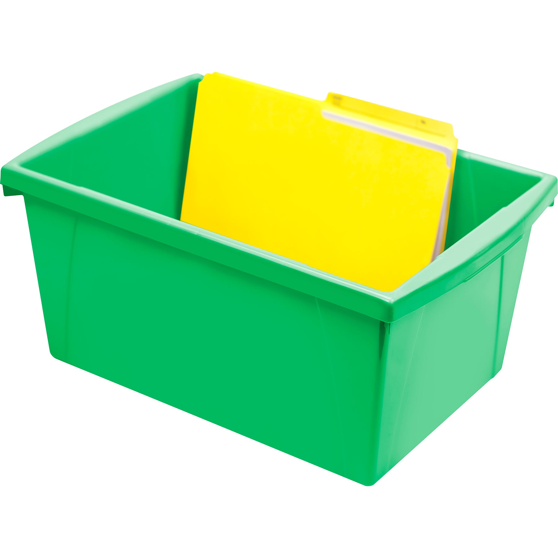 Medium Classroom Storage Bin, Green