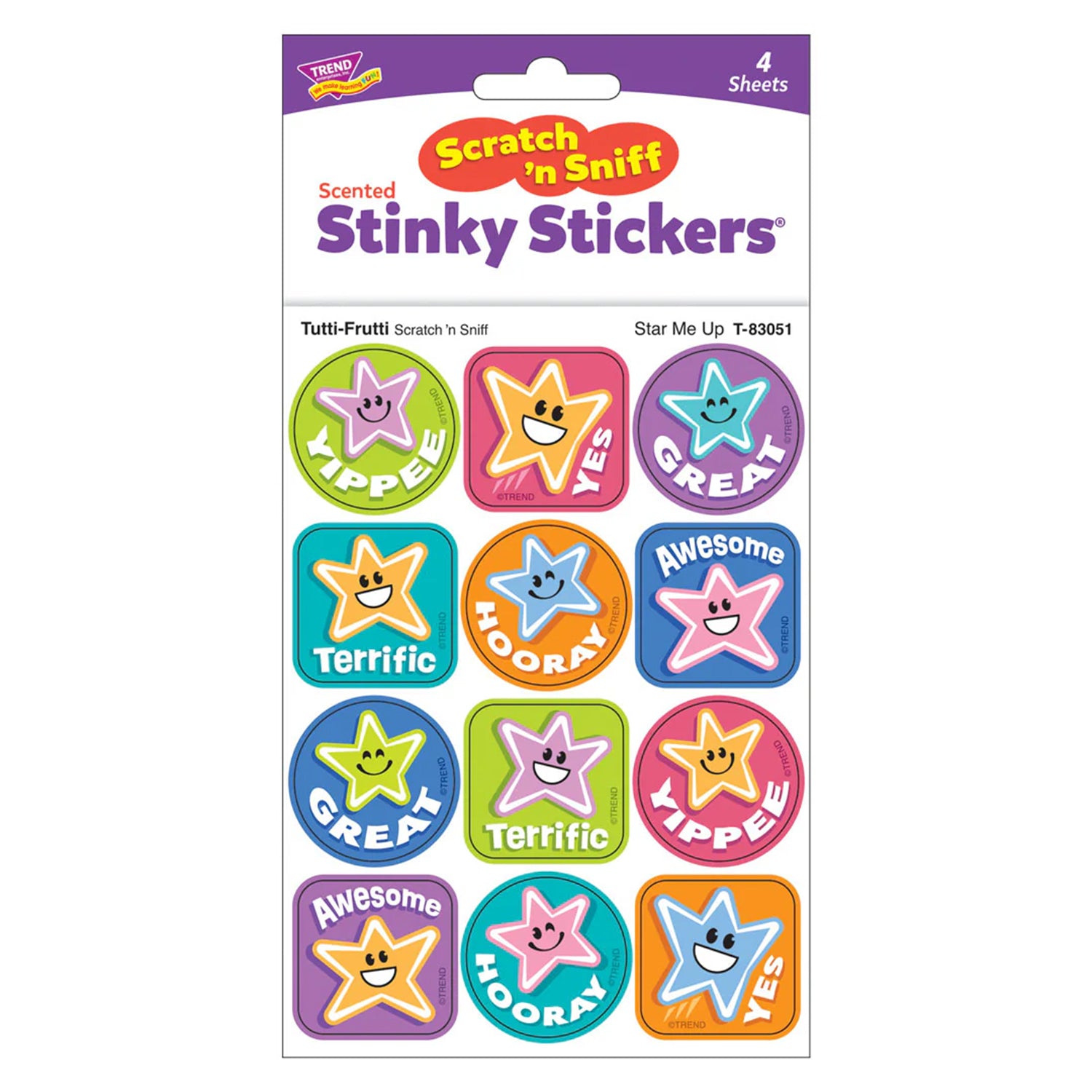 Star Me Up, Tutti-Frutti Scent Scratch 'n Sniff Stinky Stickers®, Pack of 48