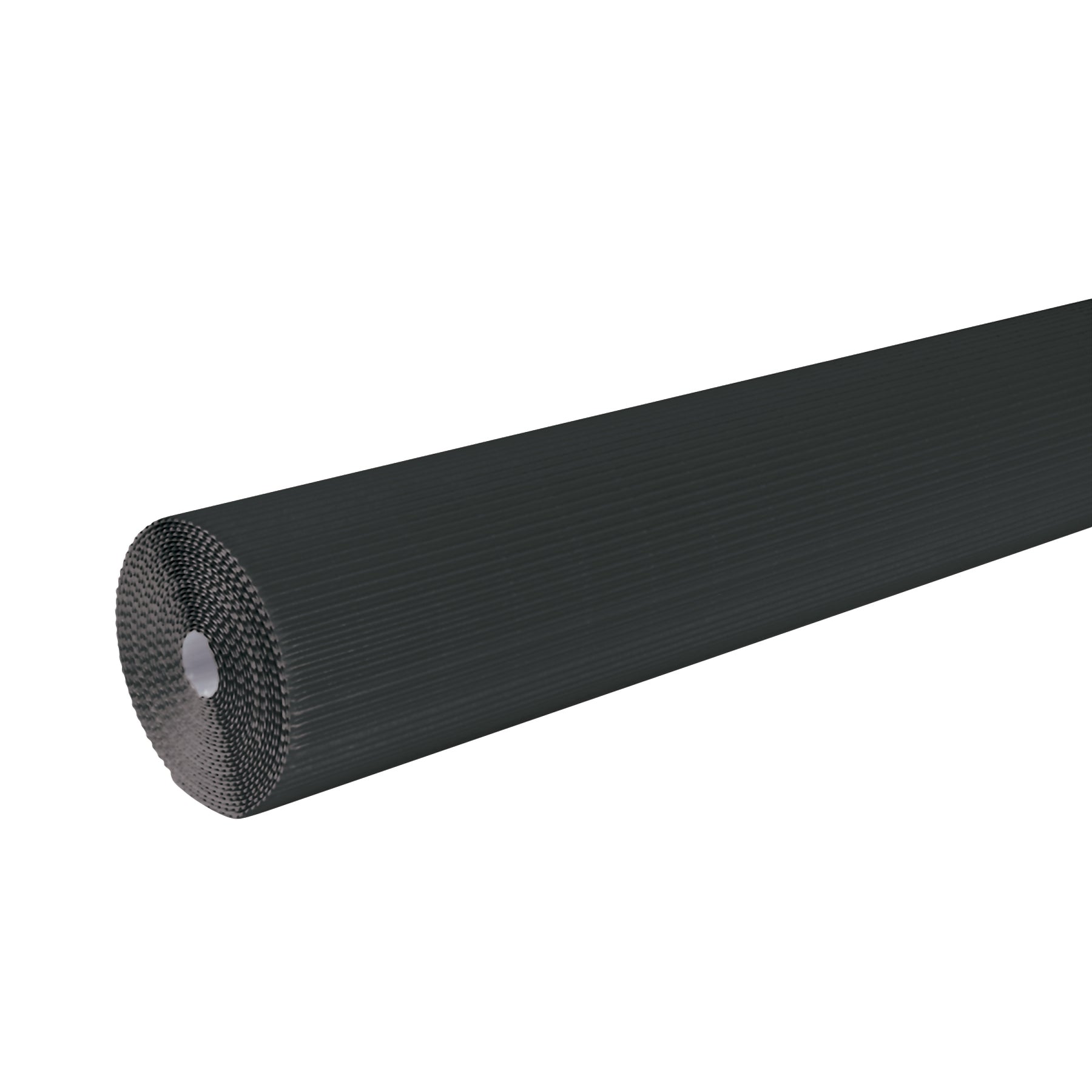 Corrugated Paper, Black, 48" x 25', 1 Roll