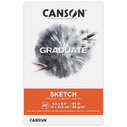 Graduate Sketch Pad, Foldover Binding, 10 Sheet, 5.5x8.5 inch, 1 Count