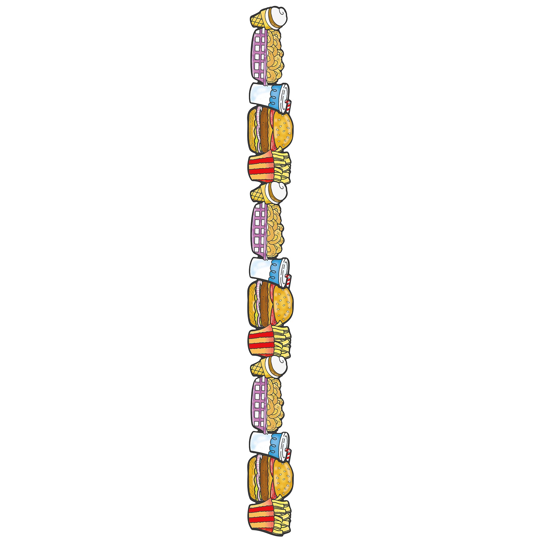 Fast Food Deco Trim - Extra Wide, 37 Feet