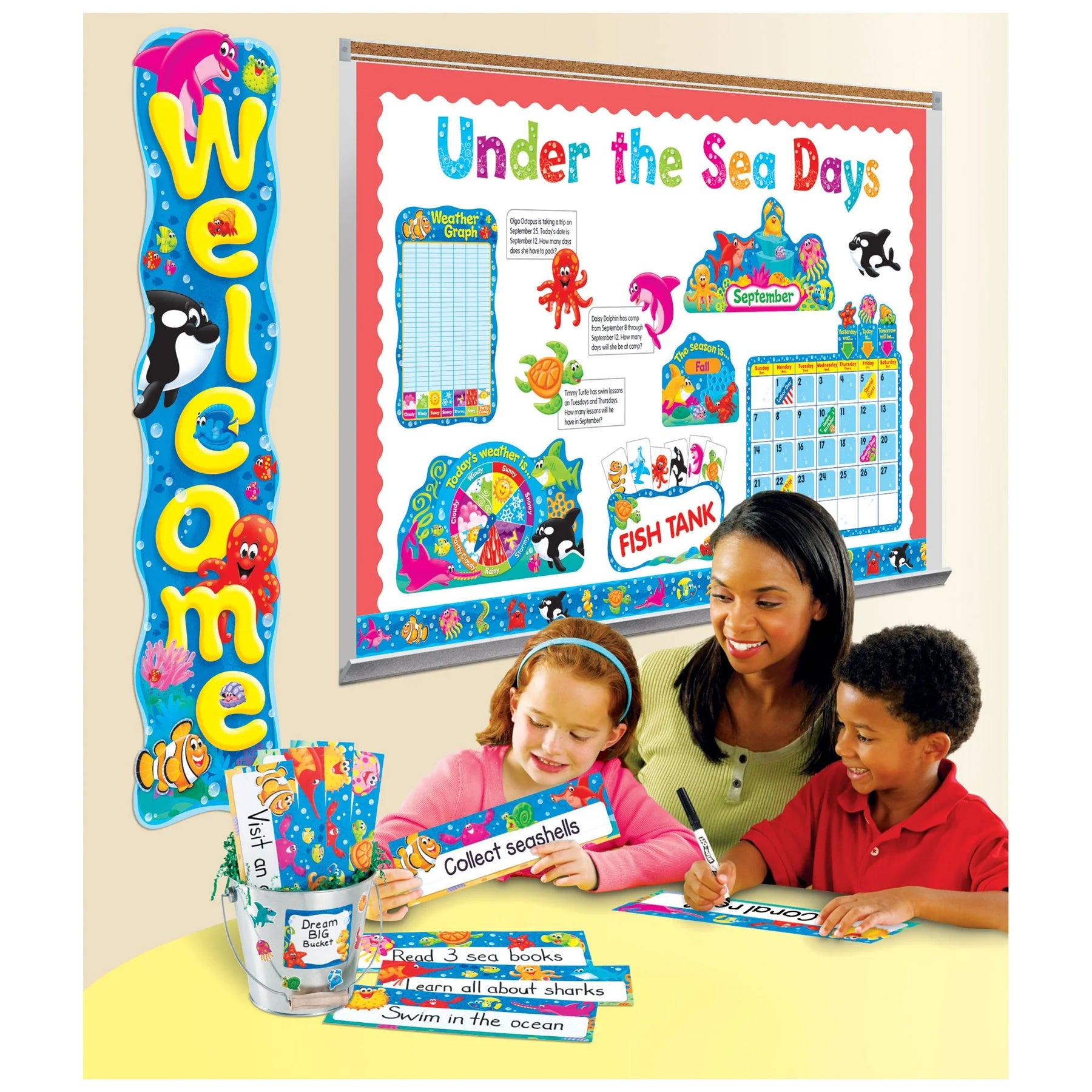 Sea Buddies™ Desk Toppers® Name Plates Var. Pk., 32 ct