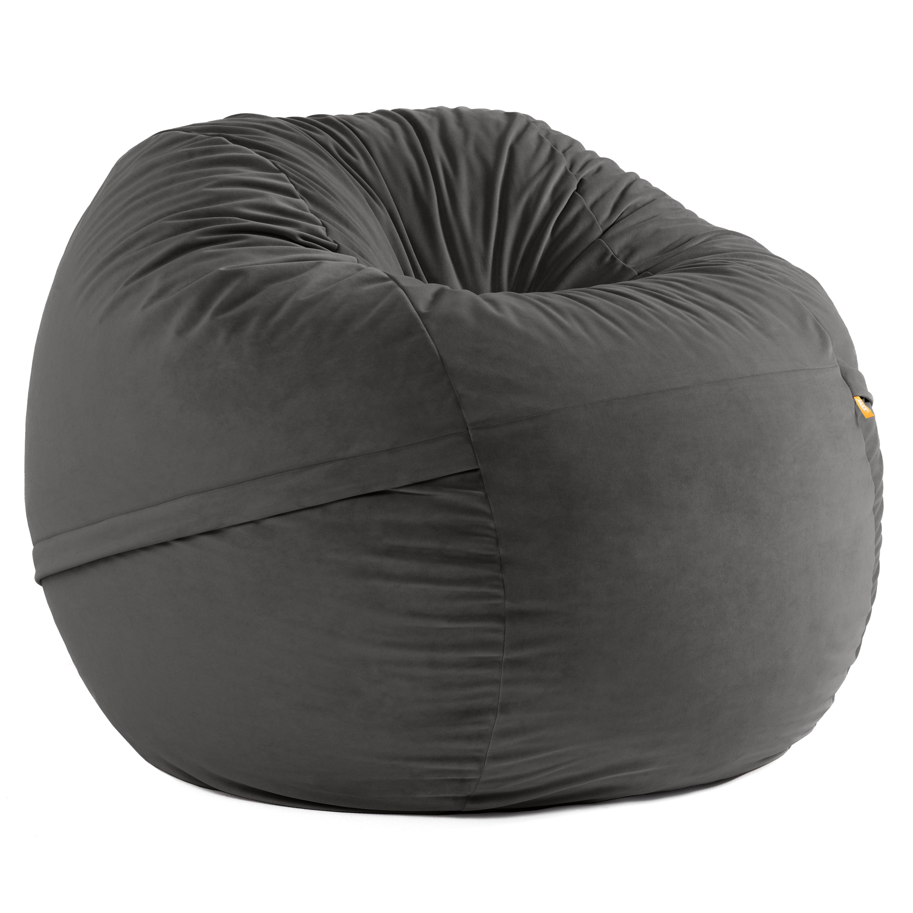 Jaxx 5 Foot Saxx - Large Round Bean Bag Chair for Adults - Lush Velvet Ivory