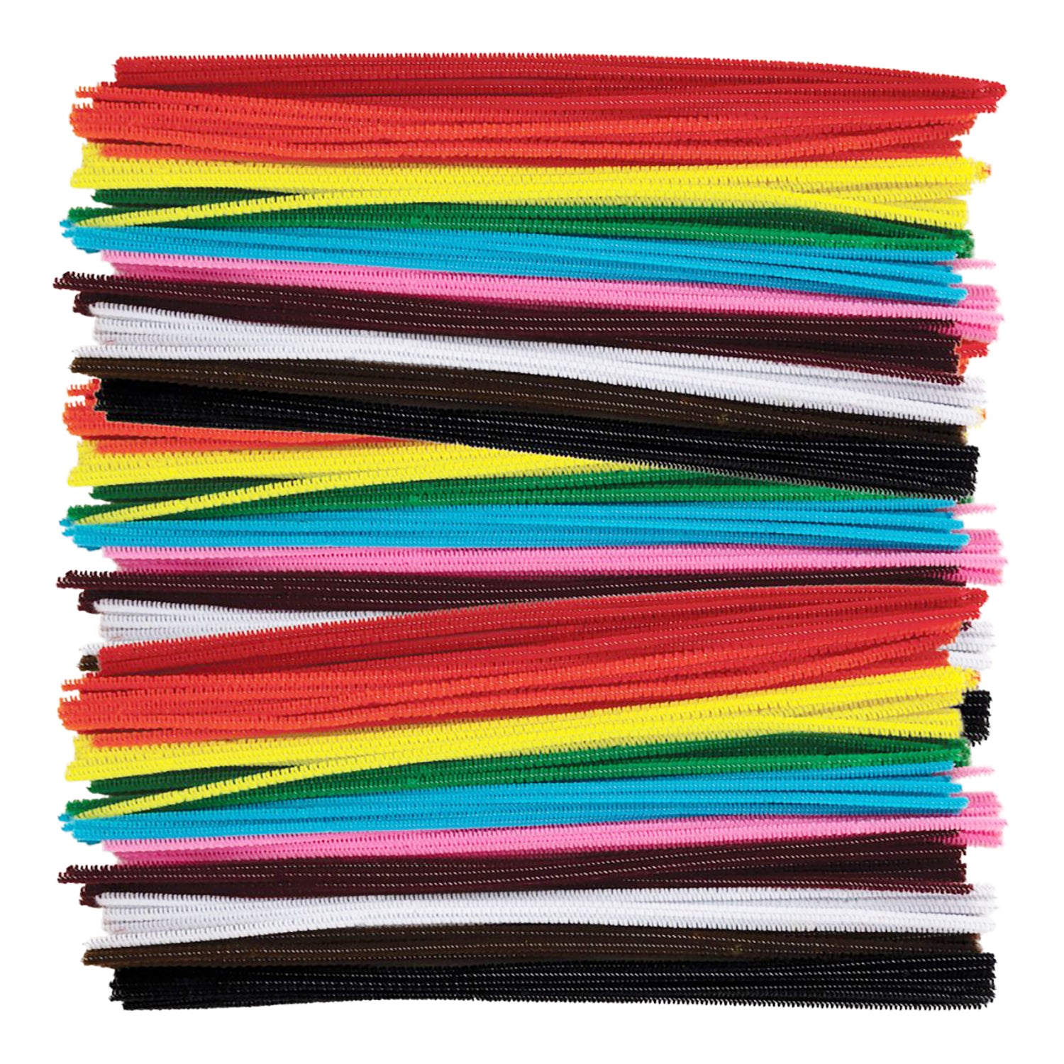 Chenille Stem Class Pack, 6mm x 12", Assorted Colors, Box of 1000