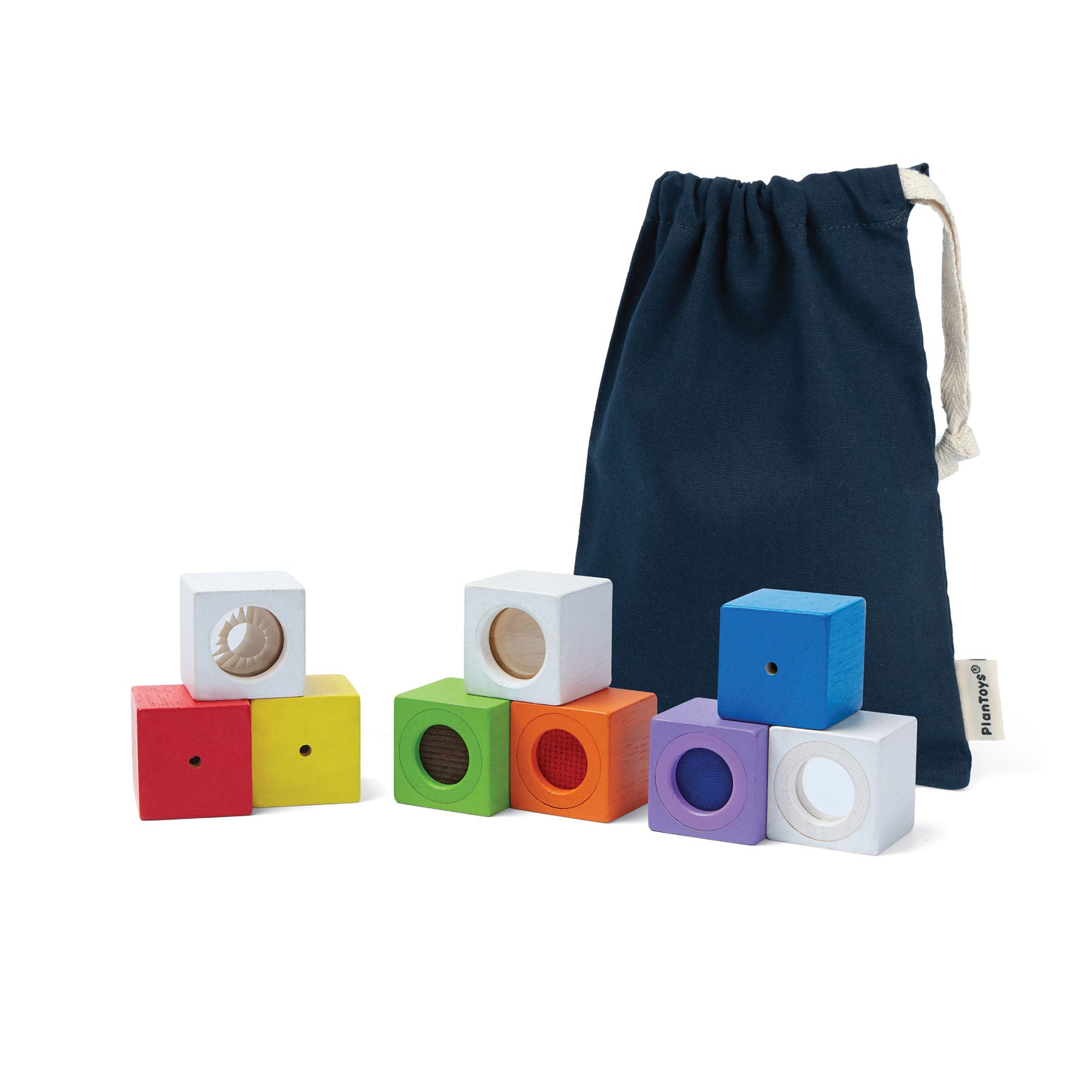 Wooden Activity Blocks - 9 Pieces