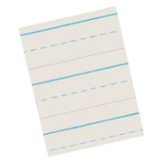 Newsprint Handwriting Paper, Skip-A-Line, Grade 1, 1/2" x 1/4" x 1/4" Ruled Long, 11" x 8-1/2", 500 Sheets