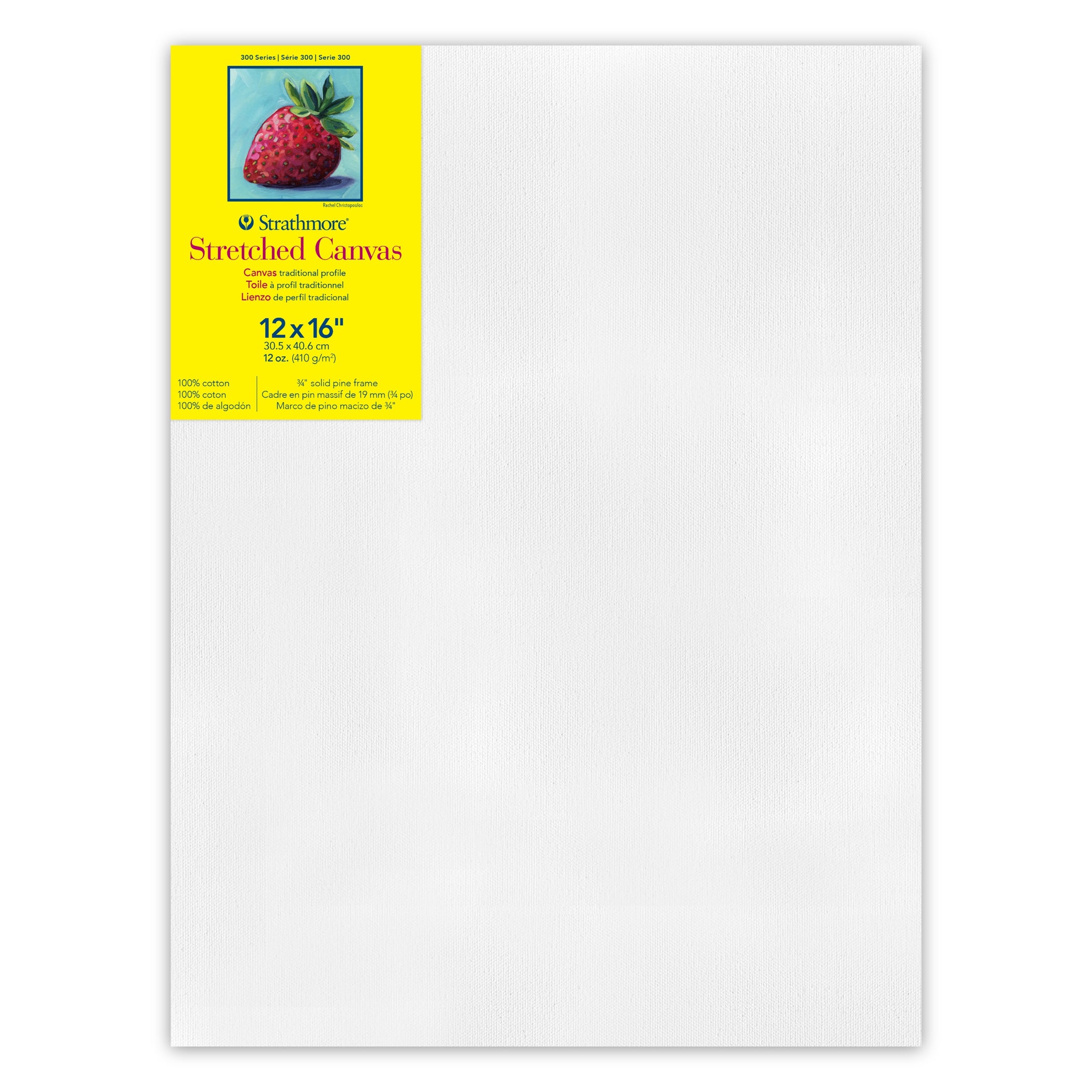 300 Series Traditional Stretched Canvas, 12x16 inch