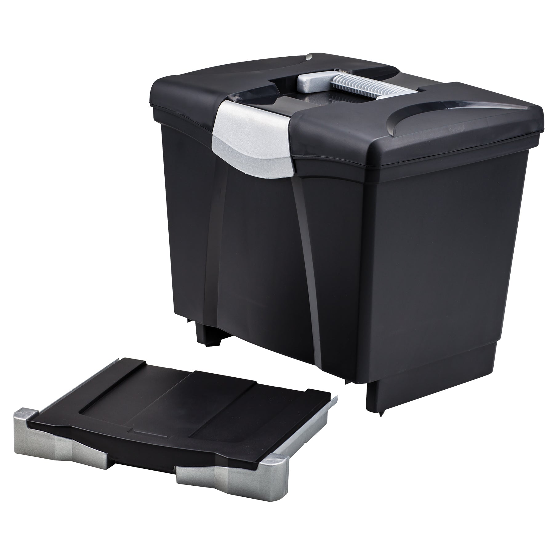 Letter/Legal Portable File Box & Drawer , Black