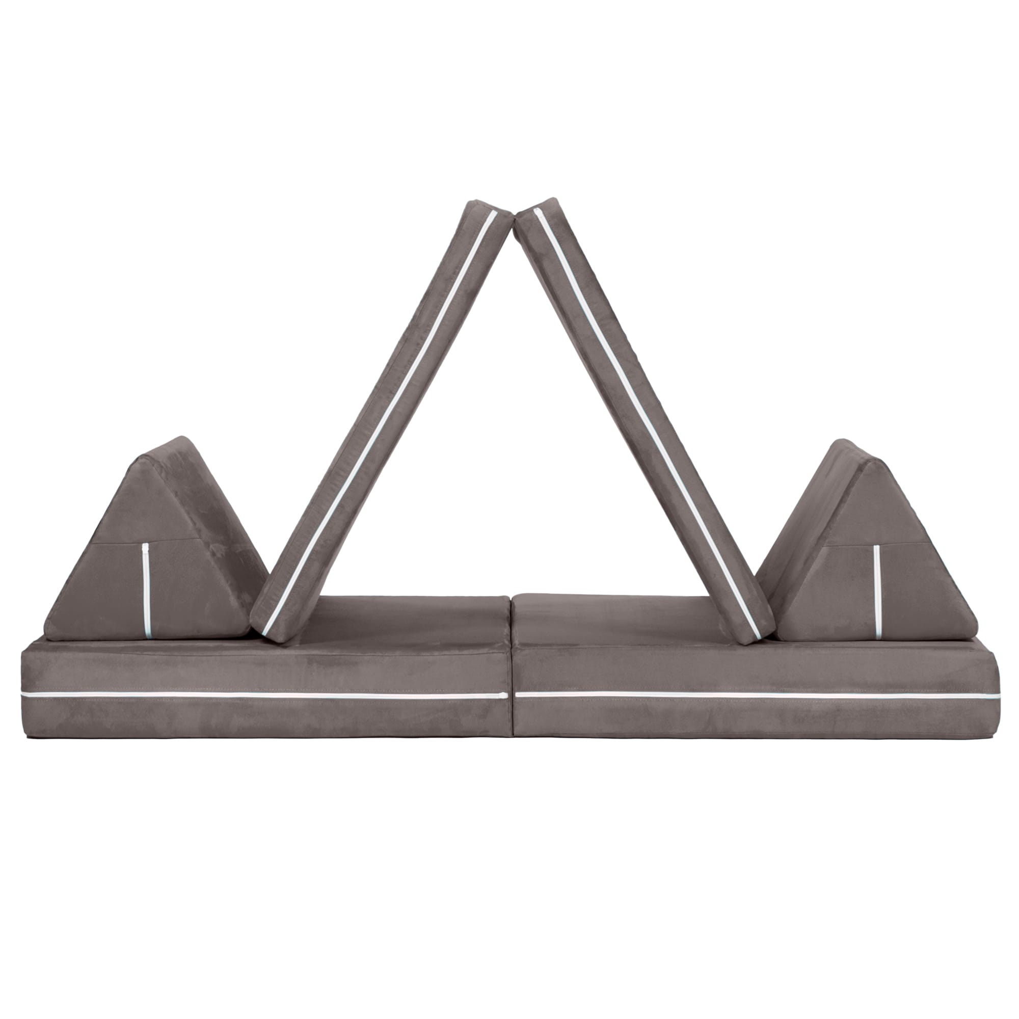 Jaxx Zipline Playscape Imaginative Furniture Playset for Creative Kids, Original Set, Charcoal
