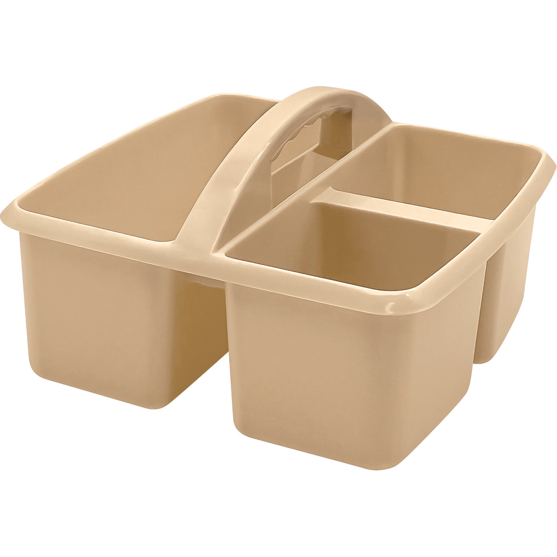 Plastic Storage Caddy, Light Brown