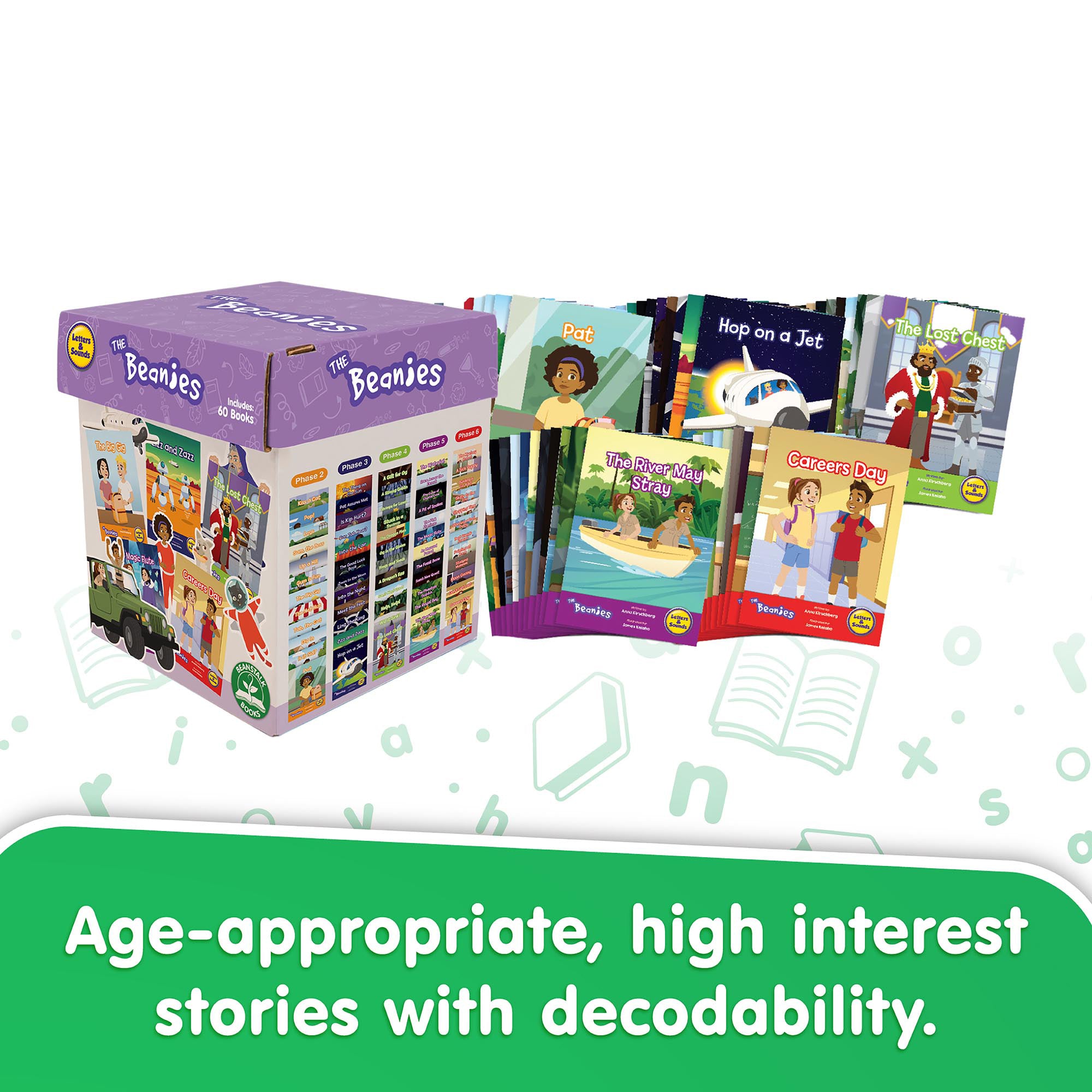 Letters & Sounds The Beanies Boxed Set, Set of 60
