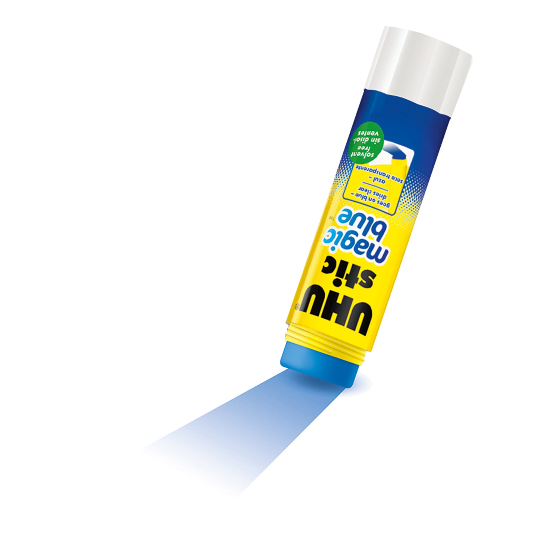 UHU Stic Magic Blue Glue Stick, Dries Clear, 21 g, Pack of 12