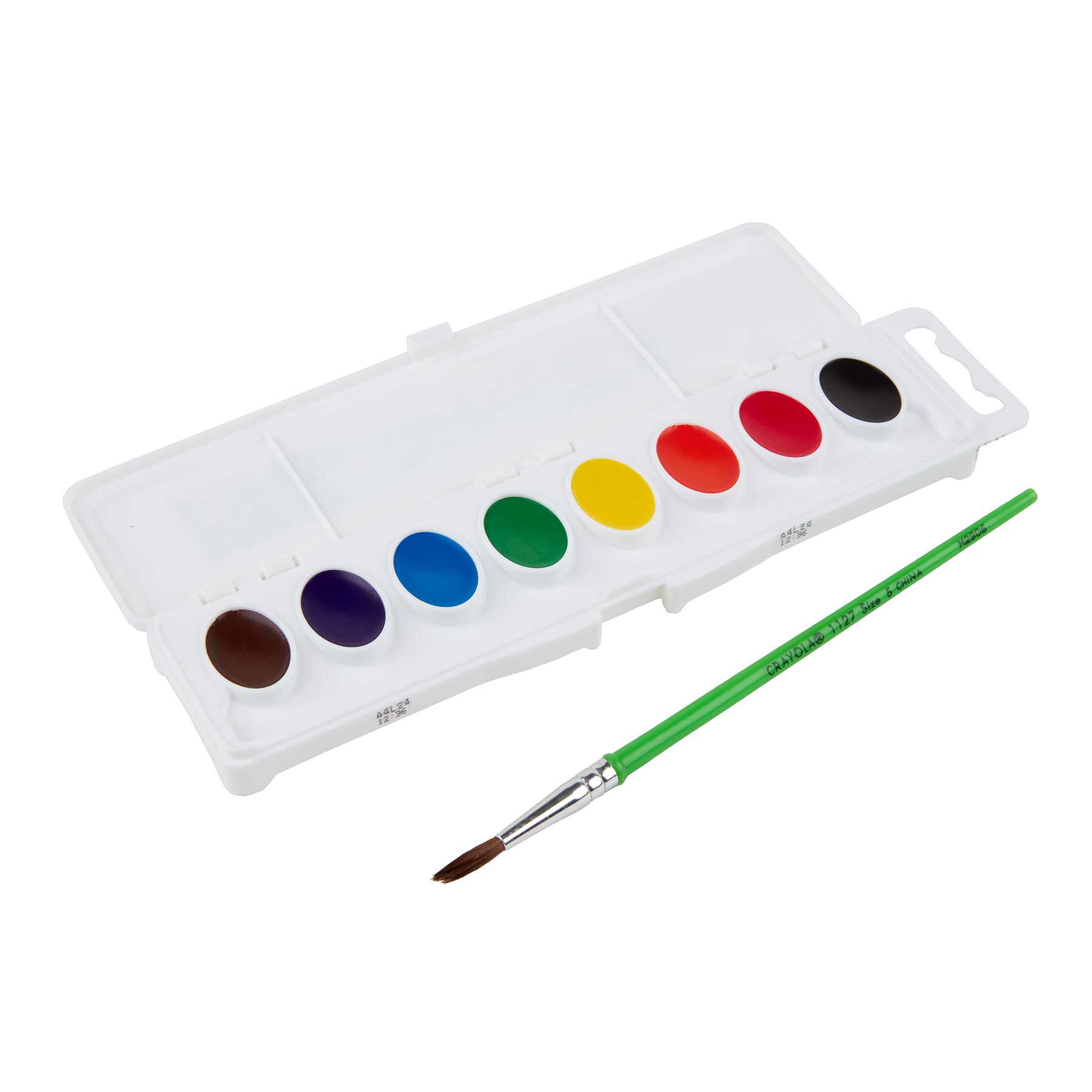Semi-Moist Washable Watercolor Set, 8 Colors