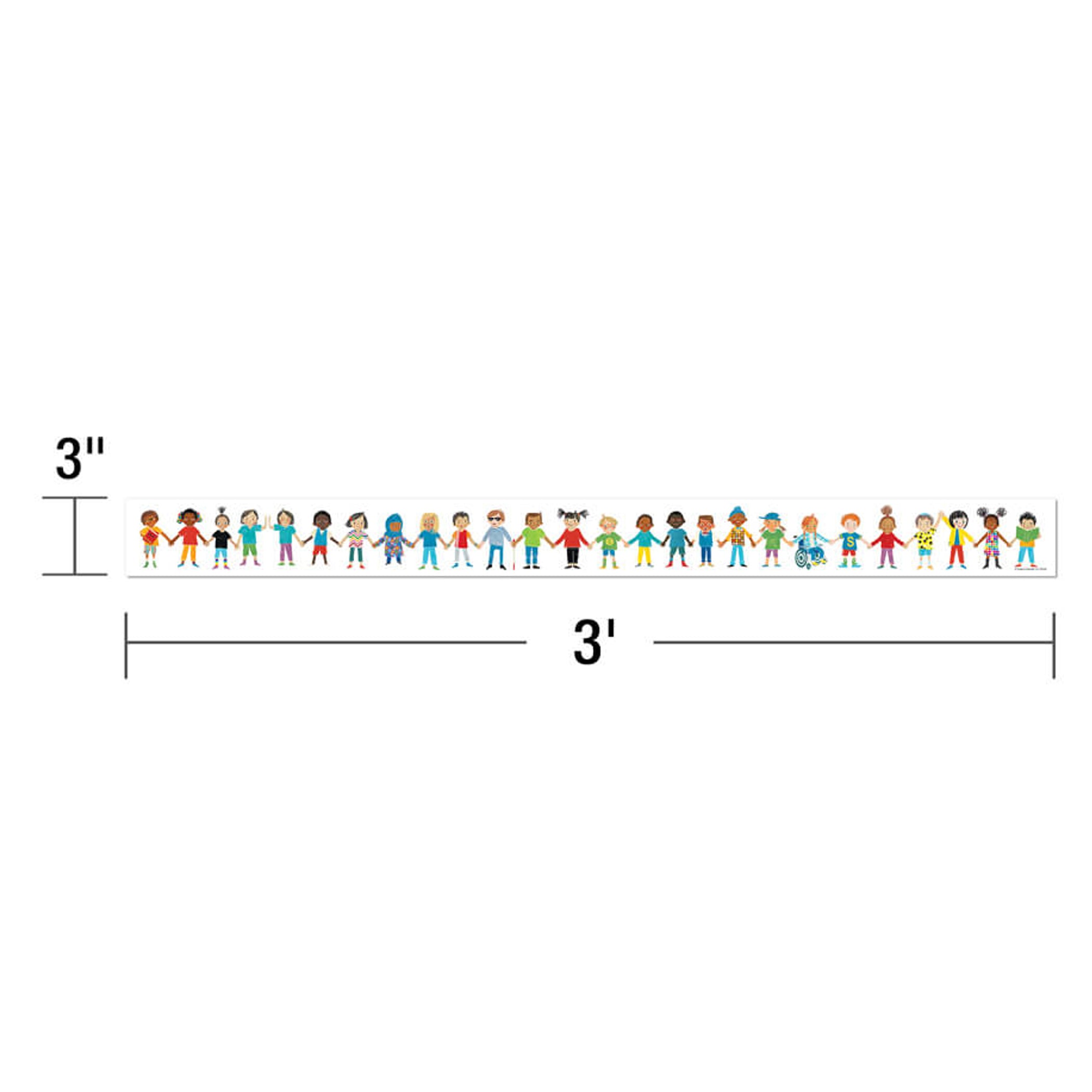 All Are Welcome Kids Straight Borders, 36 Feet
