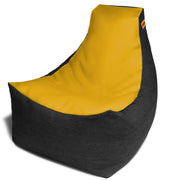 Jaxx Pixel Gamer Chair - Game Room / Home Theater Bean Bag Chair, Yellow