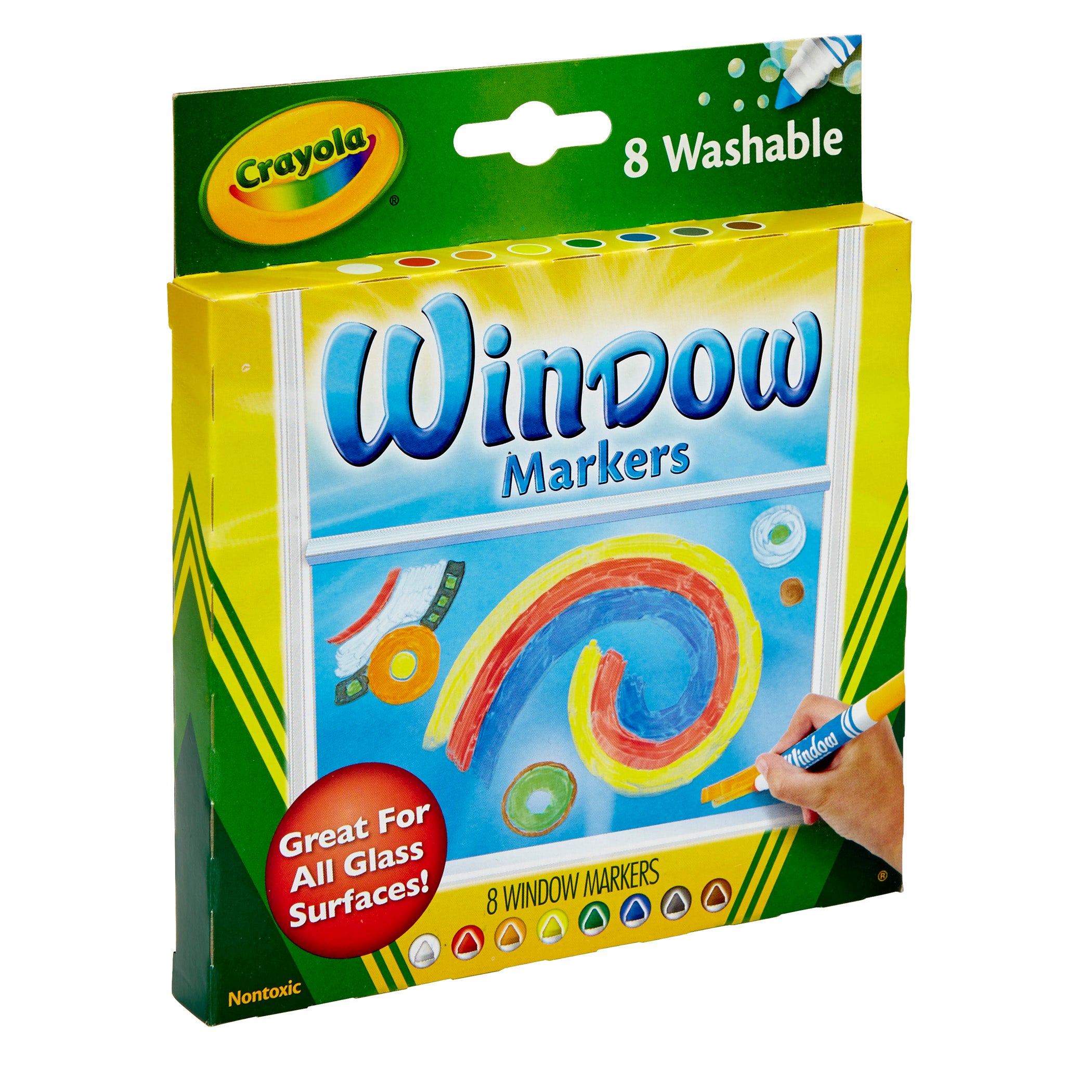 Washable Window Markers, 8 Count
