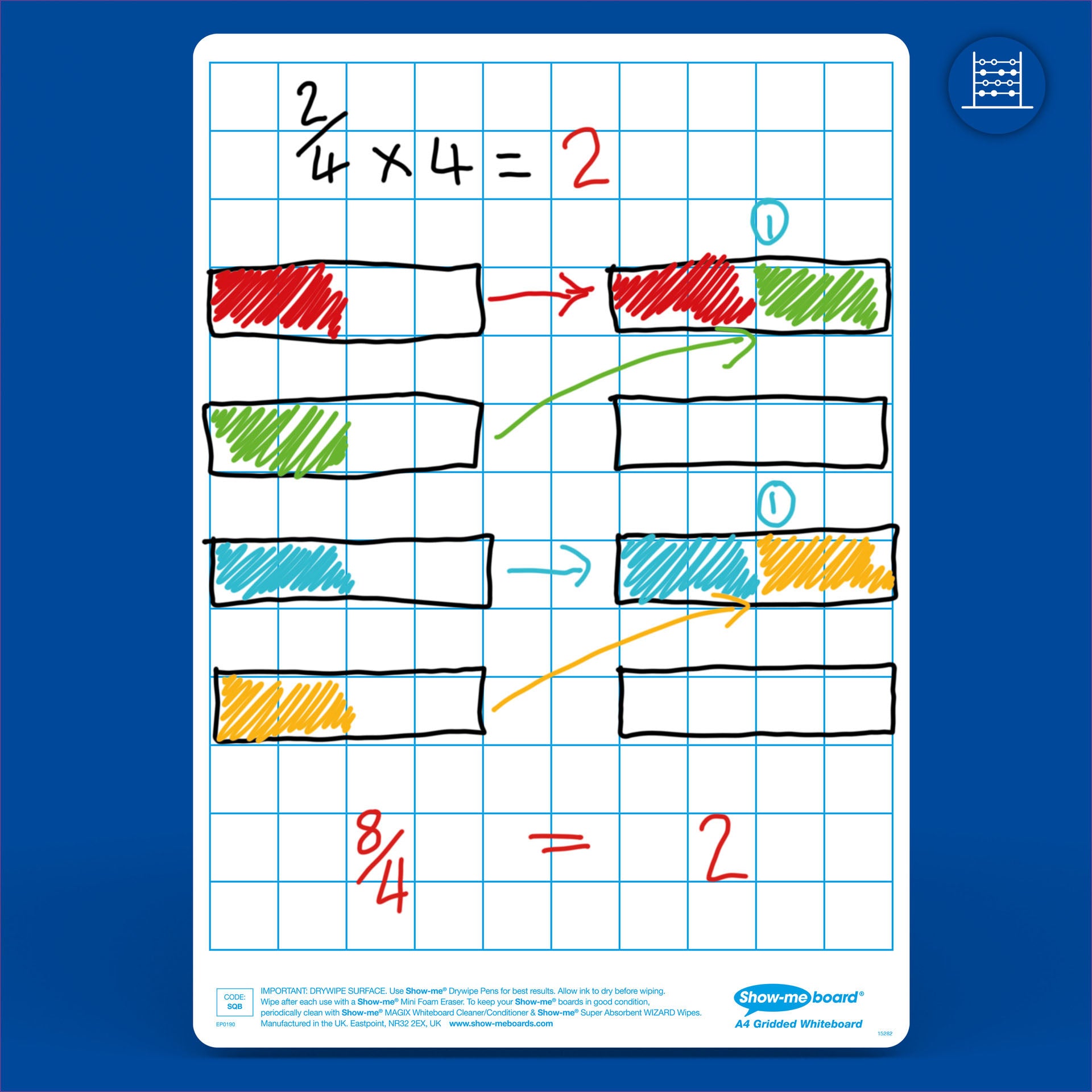 Bulk Box of 100 x Gridded/Plain 8" x 12" Lapboards, with Pens, Erasers, Cleaner
