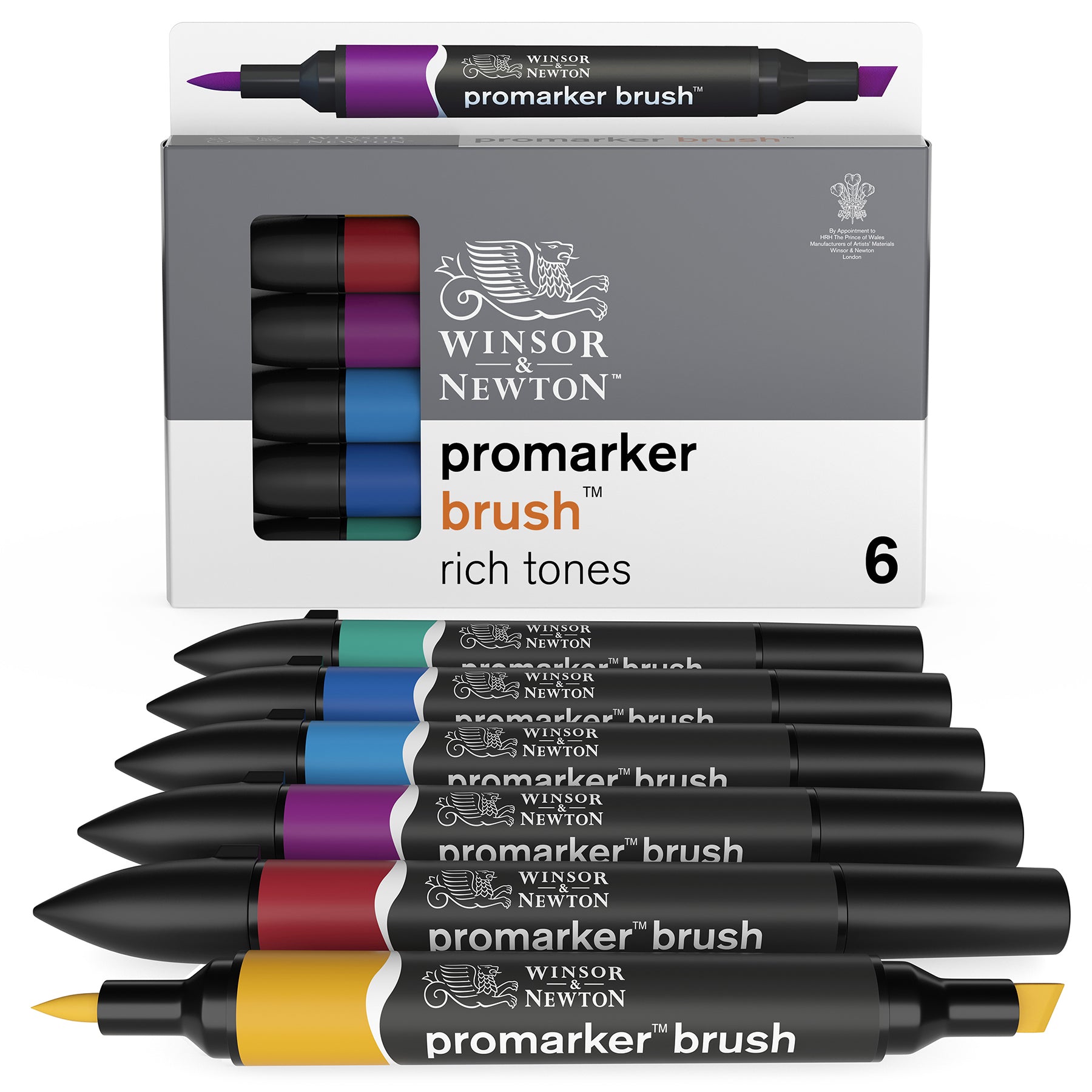 WN ProMarker Brush 6 Rich Tones