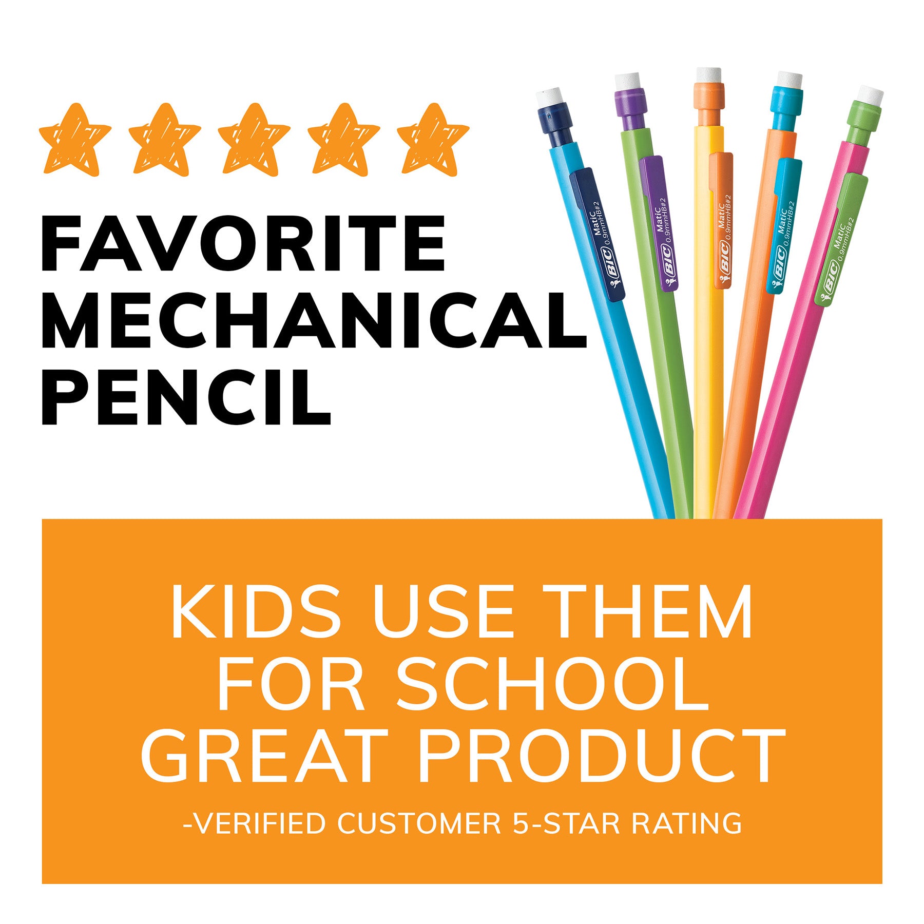 Xtra-Strong Thick Lead Mechanical Pencil, With Colorful Barrel Thick Point (0.9mm), 24-Count Pack, Mechanical Pencils With Erasers