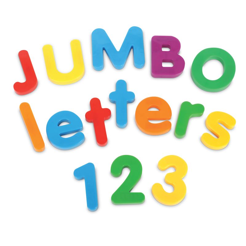 Jumbo Magnetic Letters & Numbers Bundle, 116 Pieces